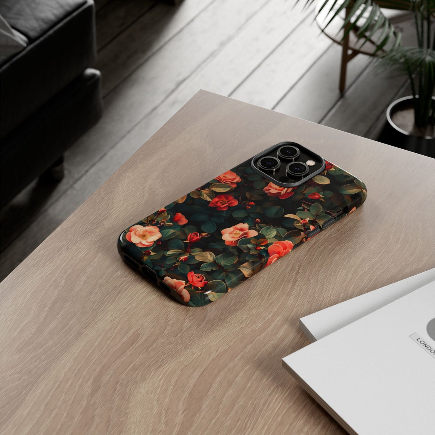 Floral Phone Case - Elegant Floral Design, Tough Protective Case, Perfect Gift for Her, Trendy Phone Accessories, Mother’s Day, Birthday