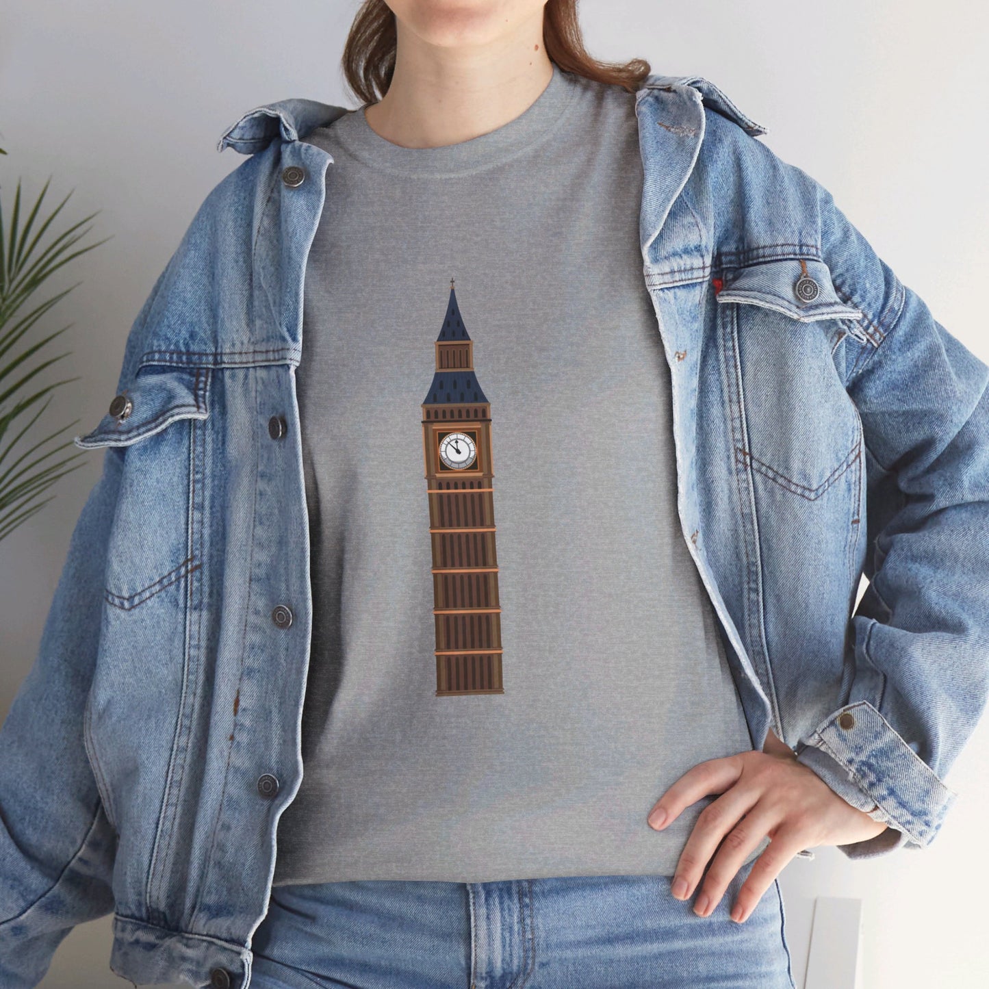 Big Ben - Iconic British Tower and Landmark Classic Unisex Heavy Cotton T-shirt