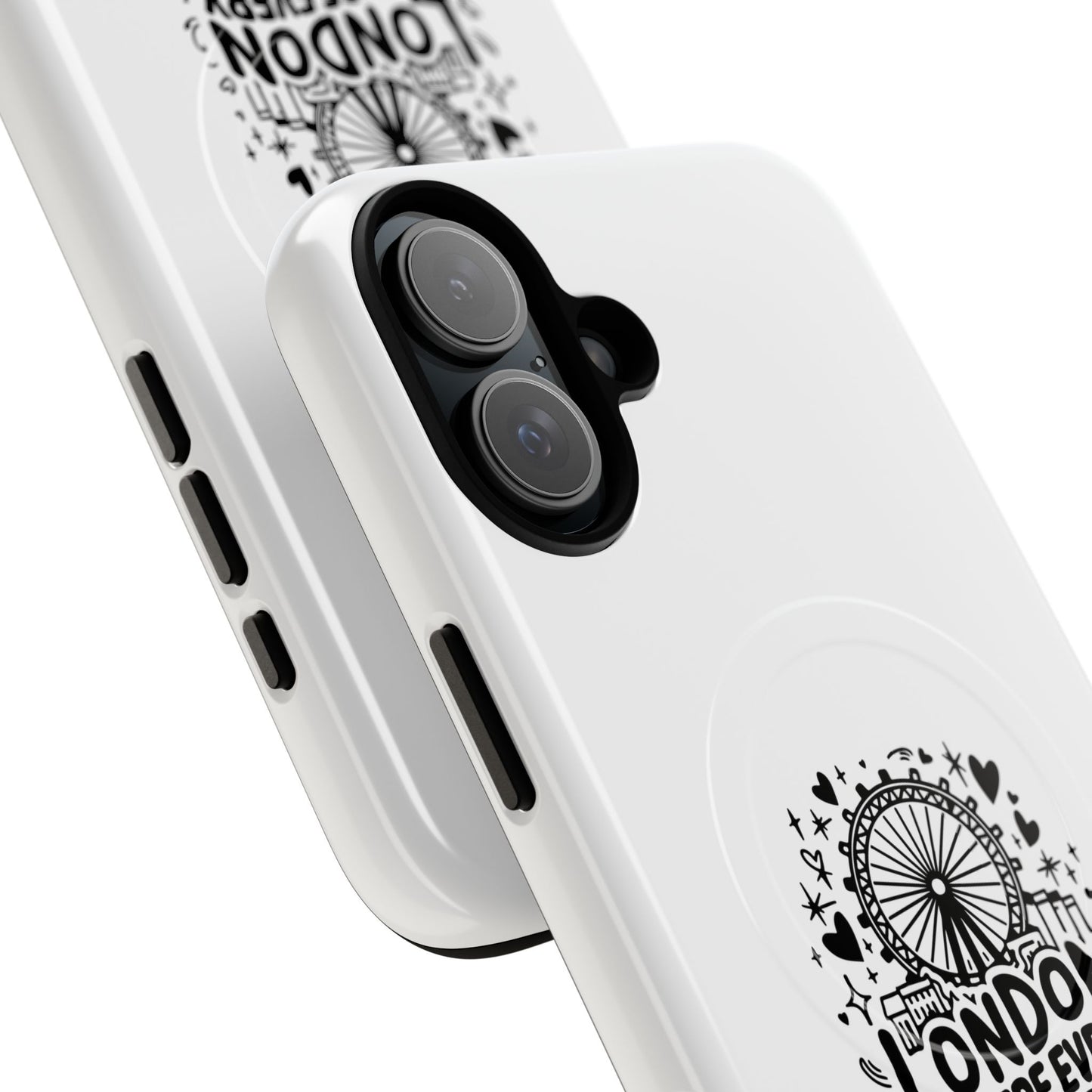 London Story Magnetic Phone Case, Tough Phone Cover, Gift for Travel Lovers, Unique London Souvenir, Storytelling Phone Accessory
