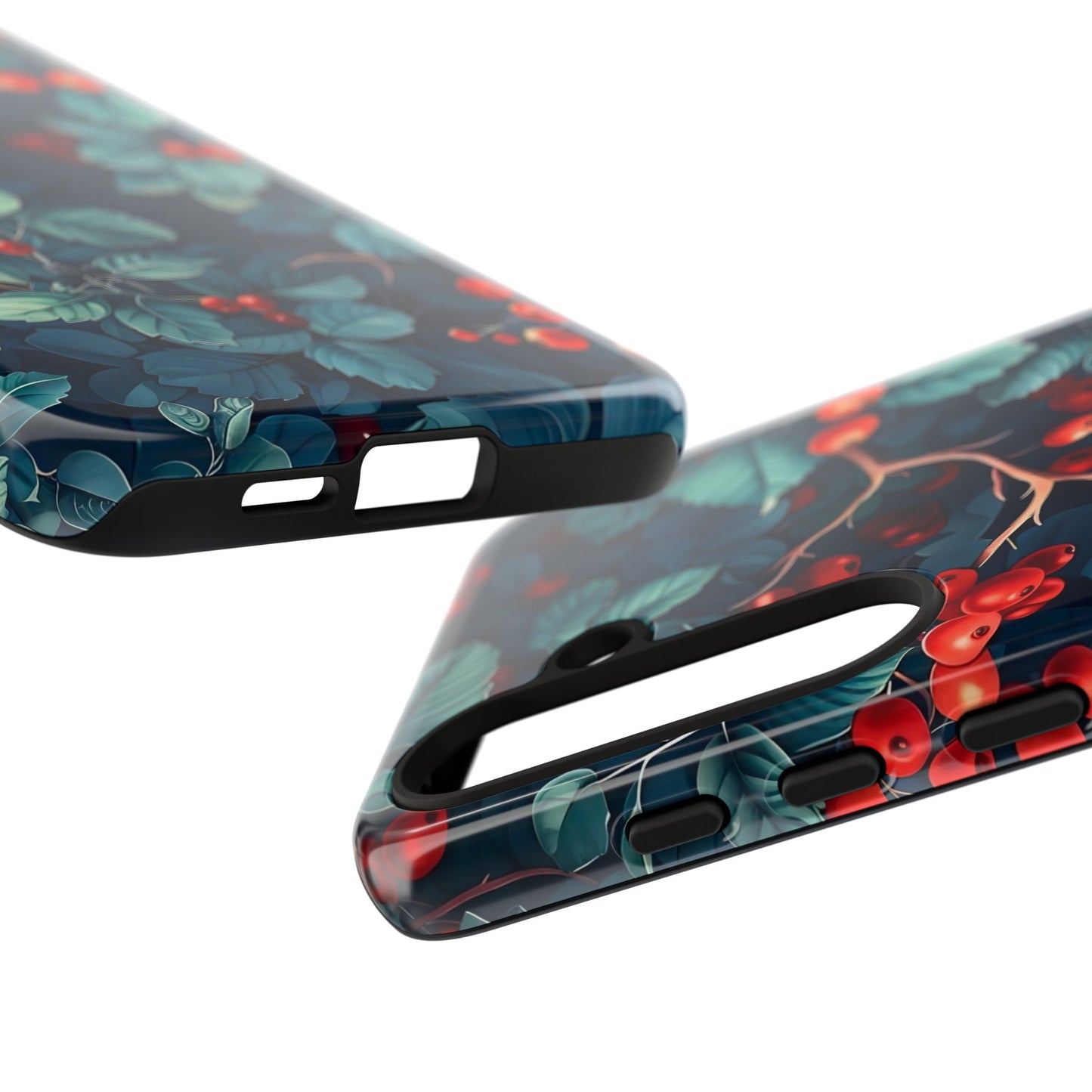 Berry Blossom Phone Case - Nature Lover's Gift, Floral Design, Cute Accessory for Spring, Unique Tech Cover, Perfect for Holidays