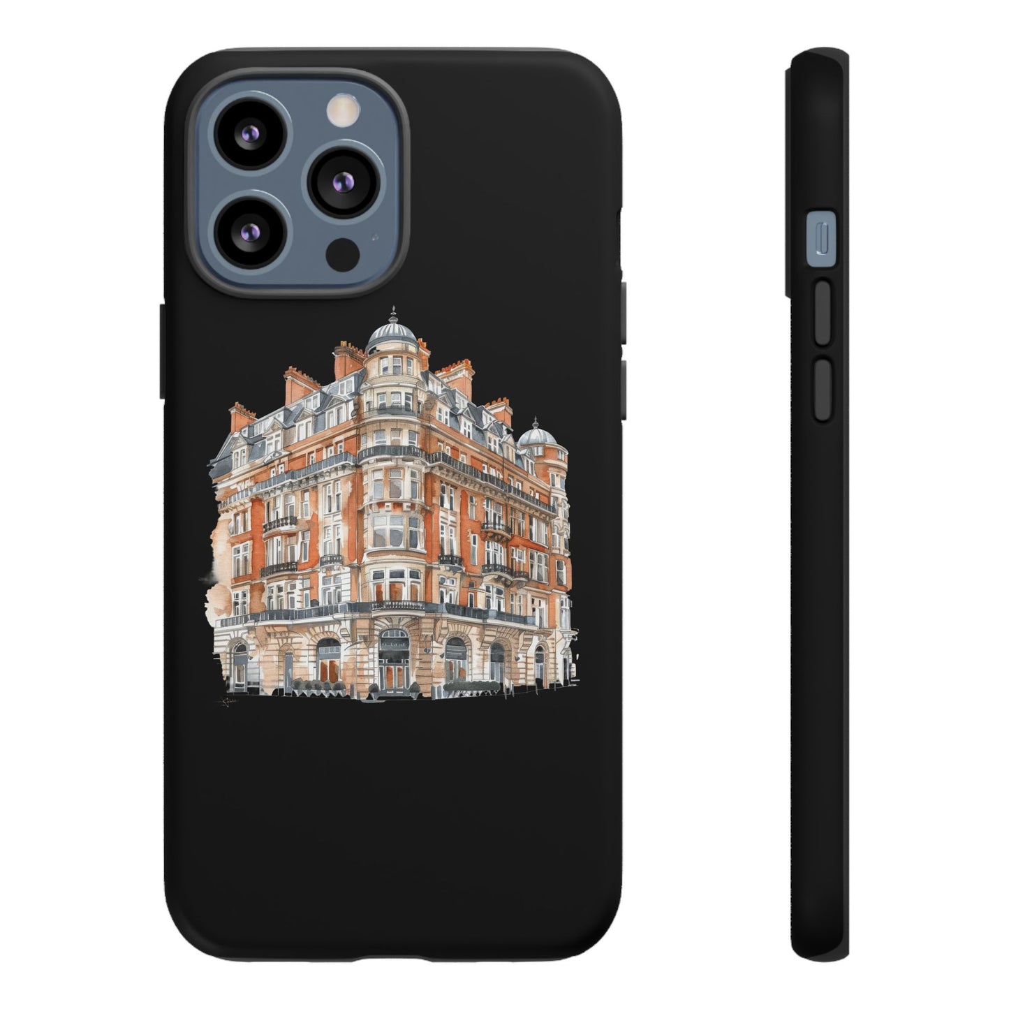 Cityscape Phone Case, Tough Phone Cover, Urban Art Case, Vintage Architecture Design, Gift for Travelers, Stylish Phone Accessory