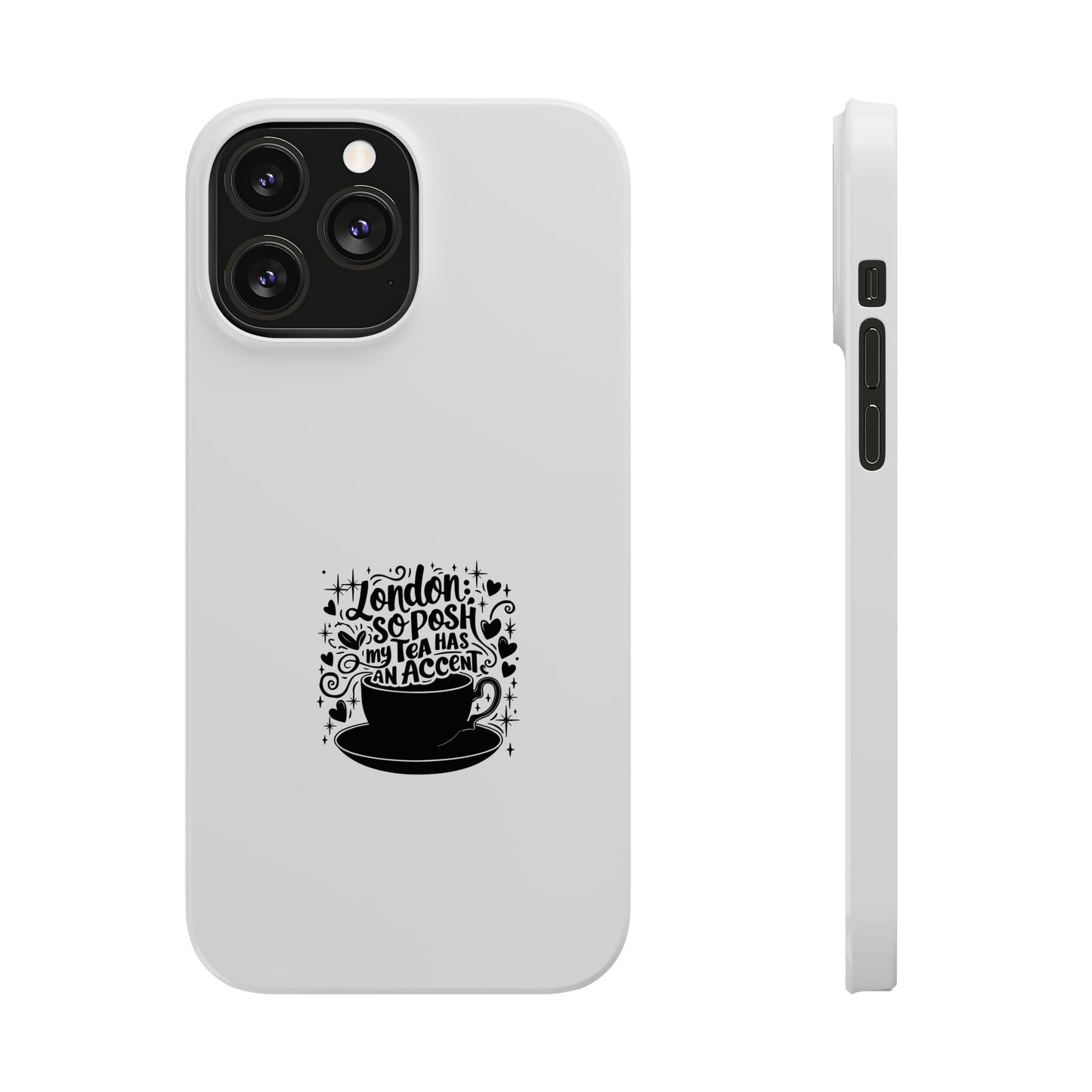 Coffee Lover Slim Phone Cases, Custom Smartphone Cover, Gifts for Coffee Enthusiasts, Unique Accessories, Birthday Gift Idea