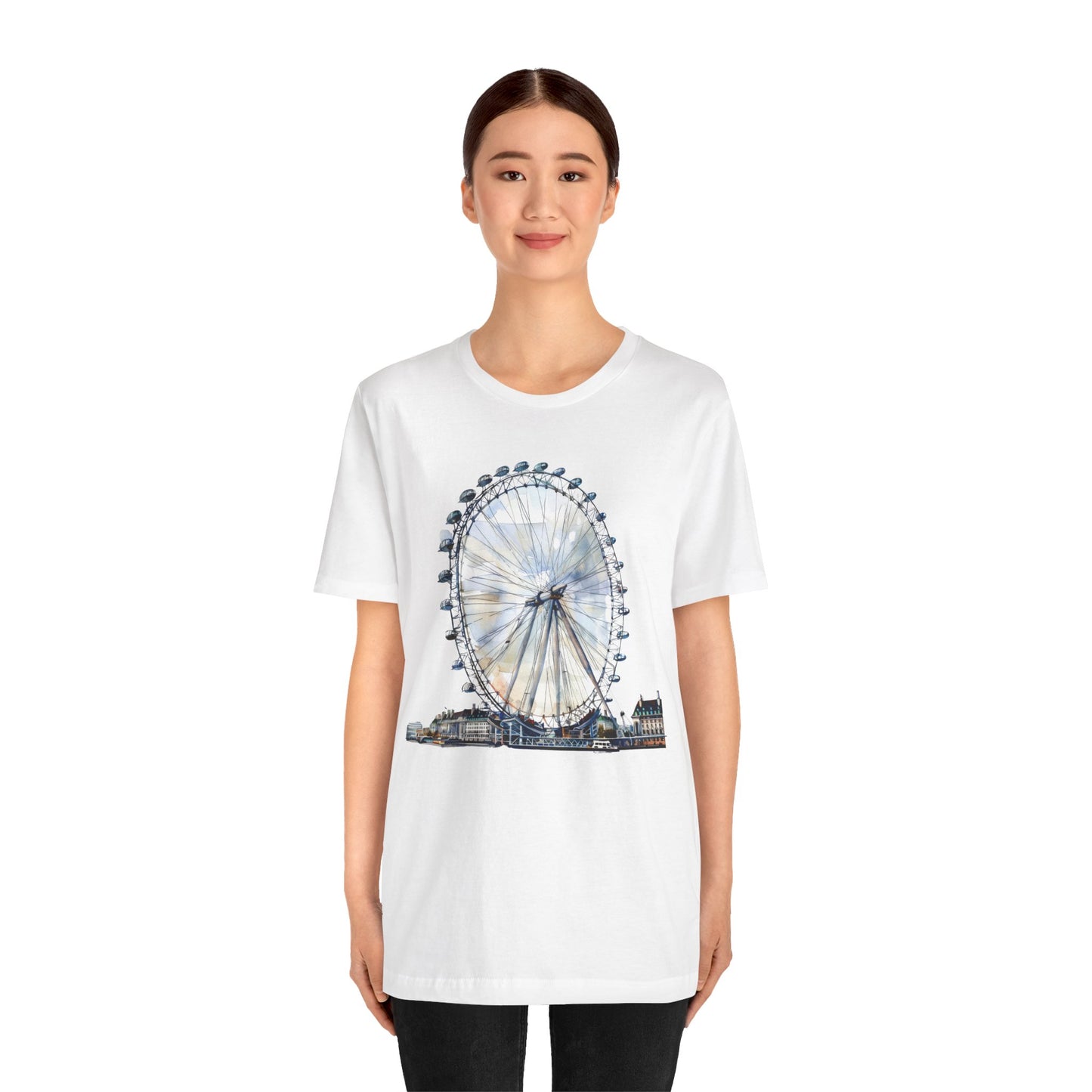 Unisex Jersey Short Sleeve Tee - Iconic London Eye Design