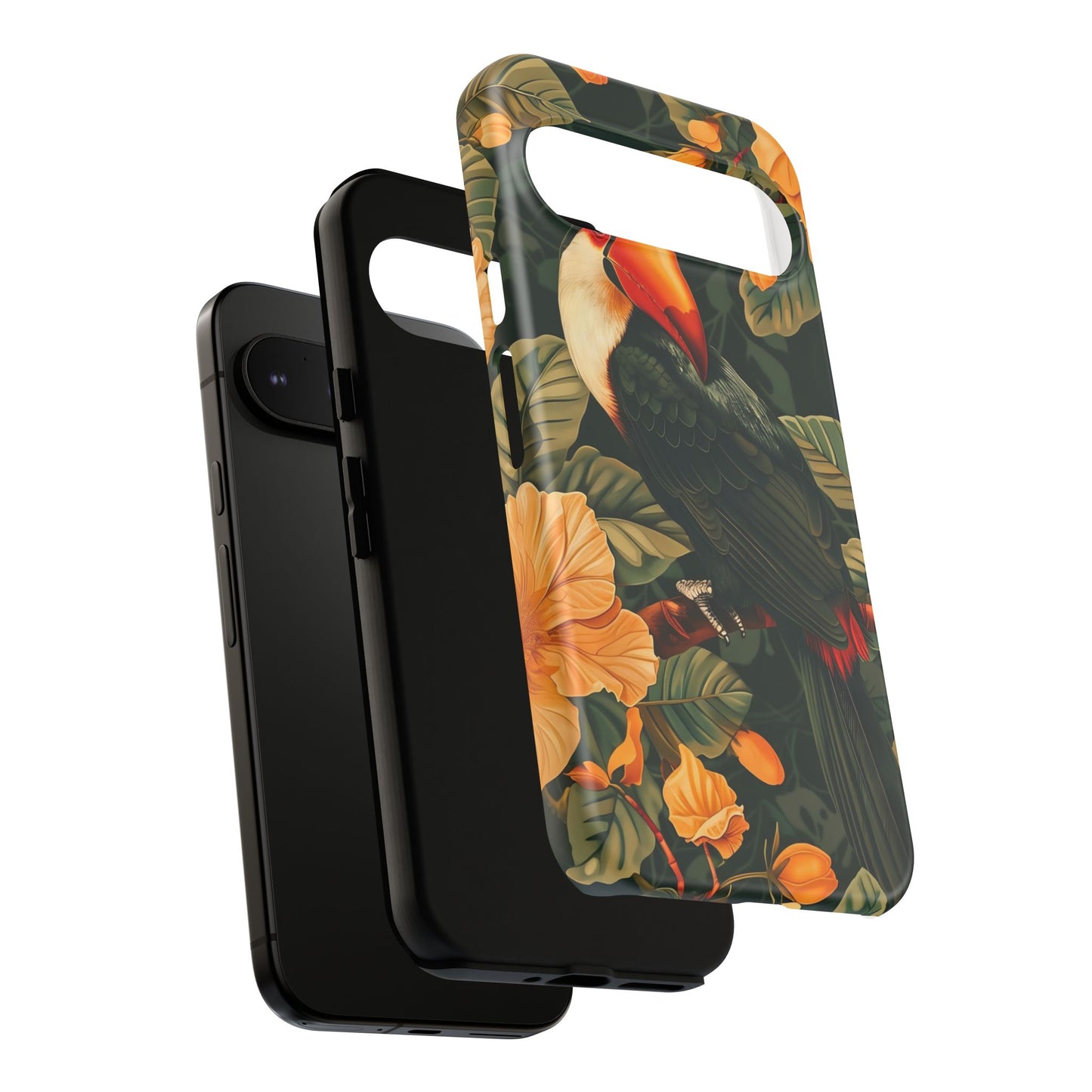 Tropical Toucan Phone Case, Exotic Bird Cover, Nature Lover Gift, Eco-Friendly Design, Customizable Tech Accessory