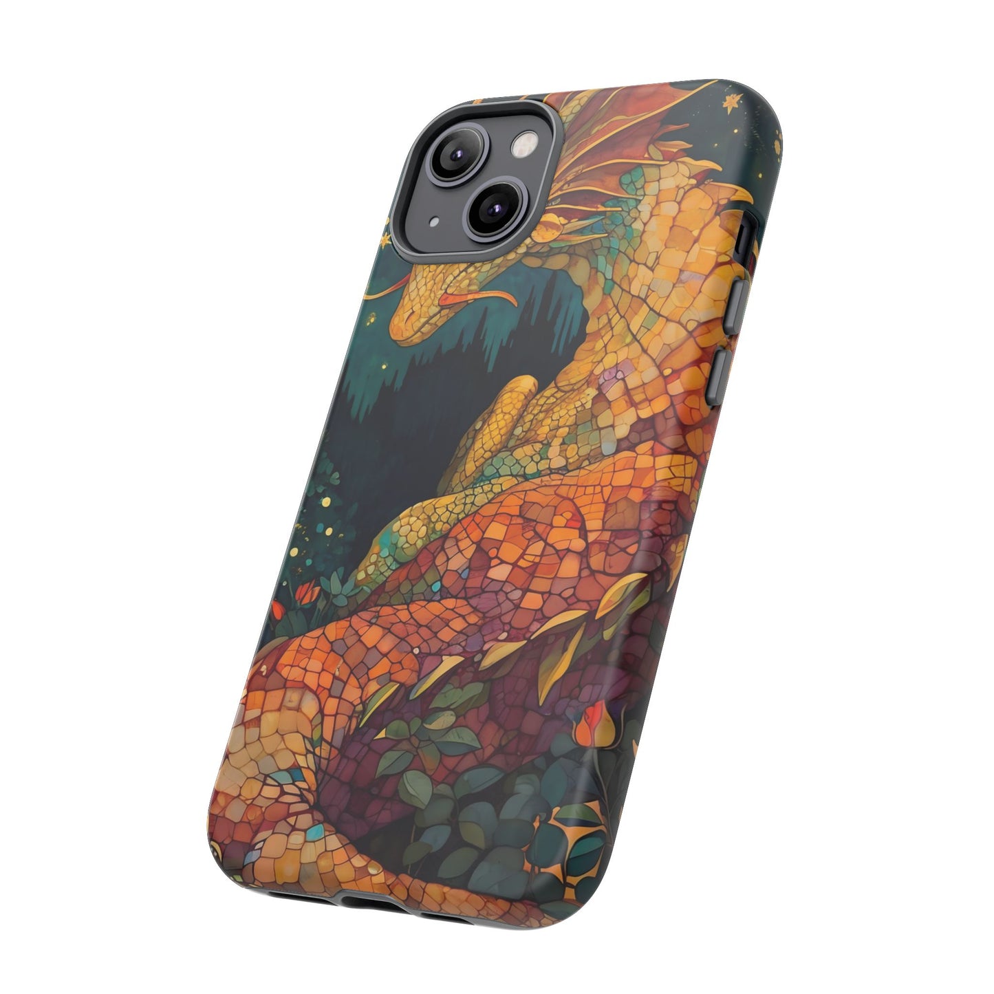 Dragon Art Phone Case, Tough Phone Cover, Fantasy Gift, Unique Mobile Accessory, Dragon Lover Gift, Stylish Protection