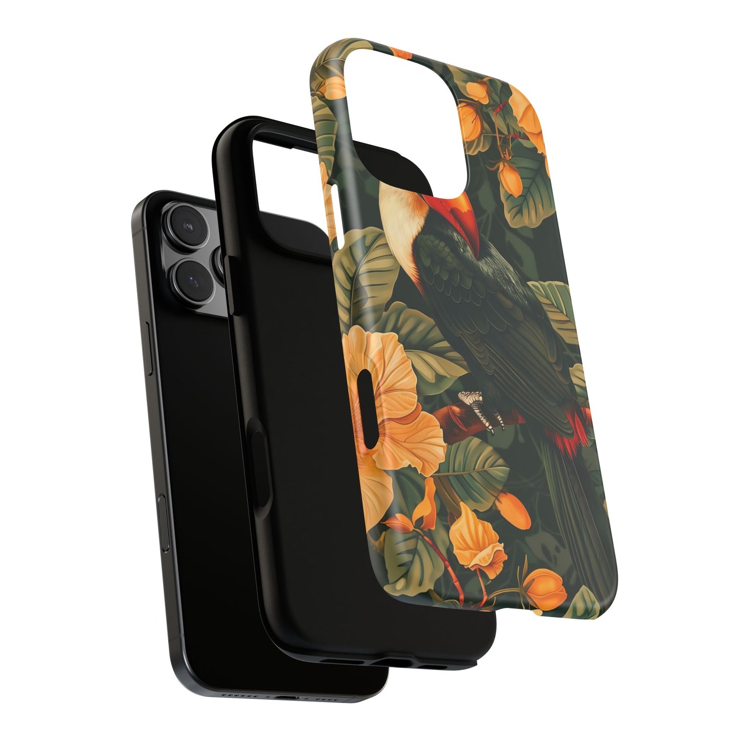 Tropical Toucan Phone Case, Exotic Bird Cover, Nature Lover Gift, Eco-Friendly Design, Customizable Tech Accessory