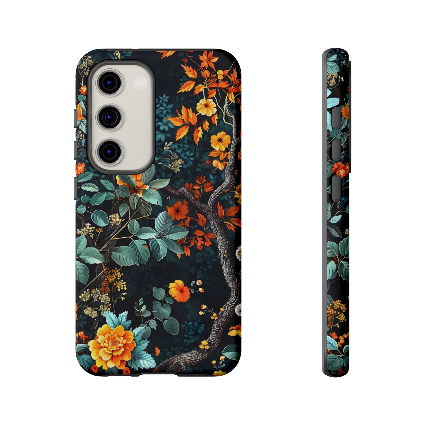 Floral Phone Case | Tough Cases, Protective Cover, Gift for Her, Autumn Vibes, Floral Phone Accessory, Unique Design