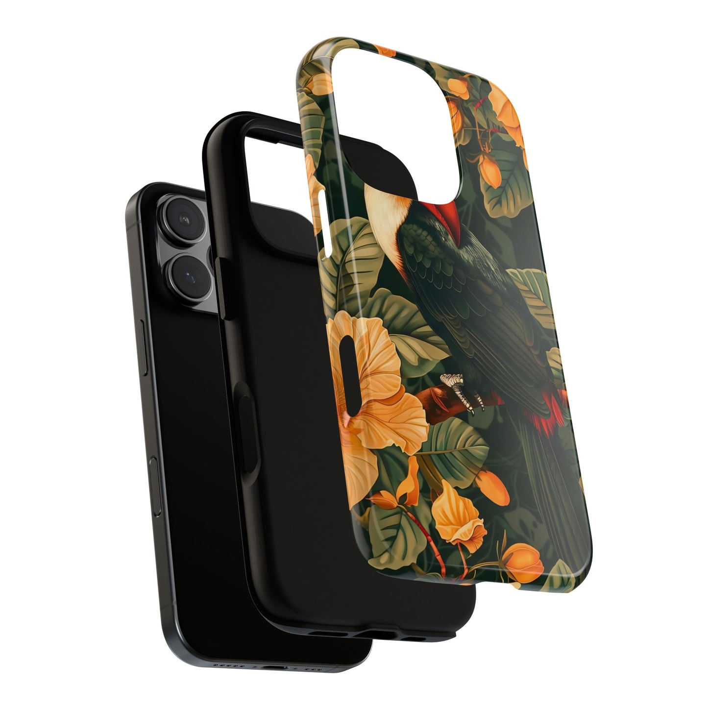 Tropical Toucan Phone Case, Exotic Bird Cover, Nature Lover Gift, Eco-Friendly Design, Customizable Tech Accessory