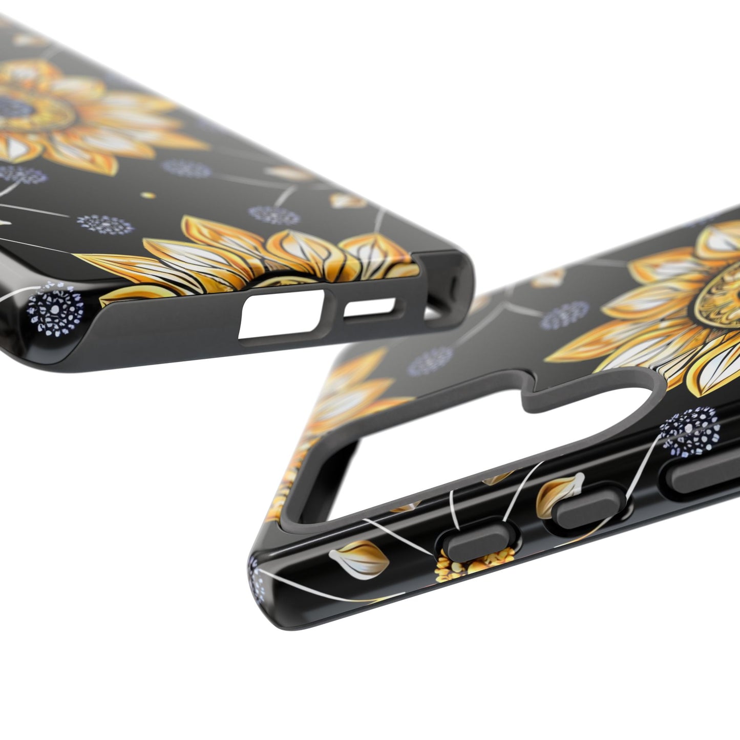 Floral Phone Case with Mandala Design, Tough Cases for iPhone & Samsung, Boho Style, Gift for Her, Unique Accessories