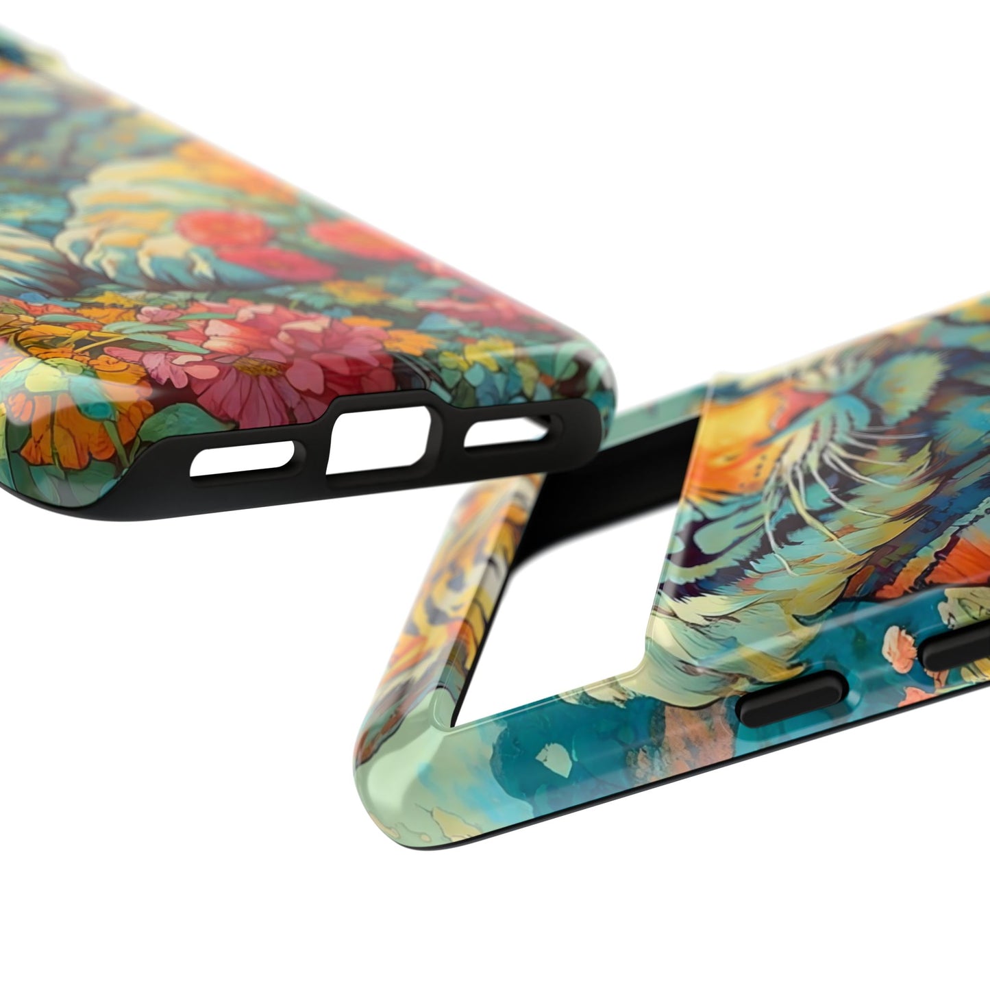 Tiger Jungle Phone Case, Colorful Tough Cases, Animal Lover Gift, Nature Phone Cover, Wildlife Decor, Birthday Present