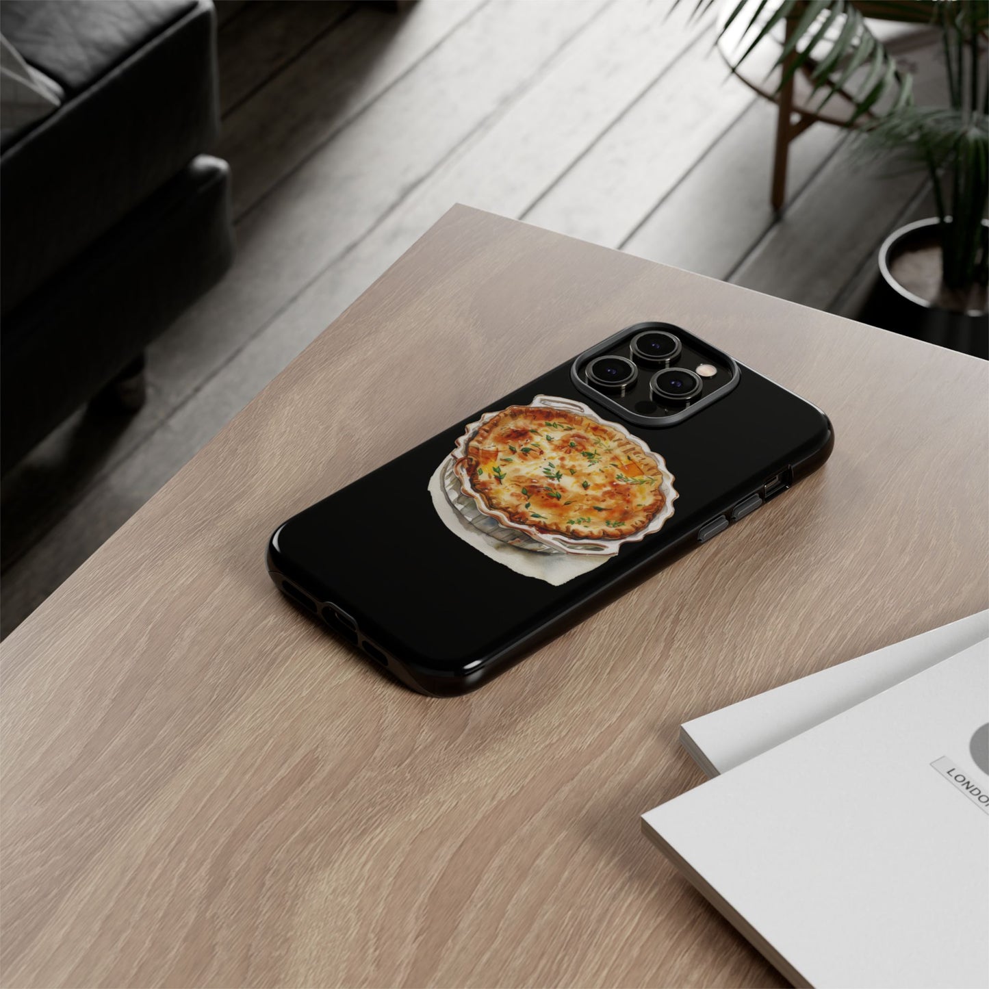 Quiche Phone Case - Funky Kitchen Decor, Foodie Gift, Chef Accessories, Culinary Art, Quirky Phone Cover