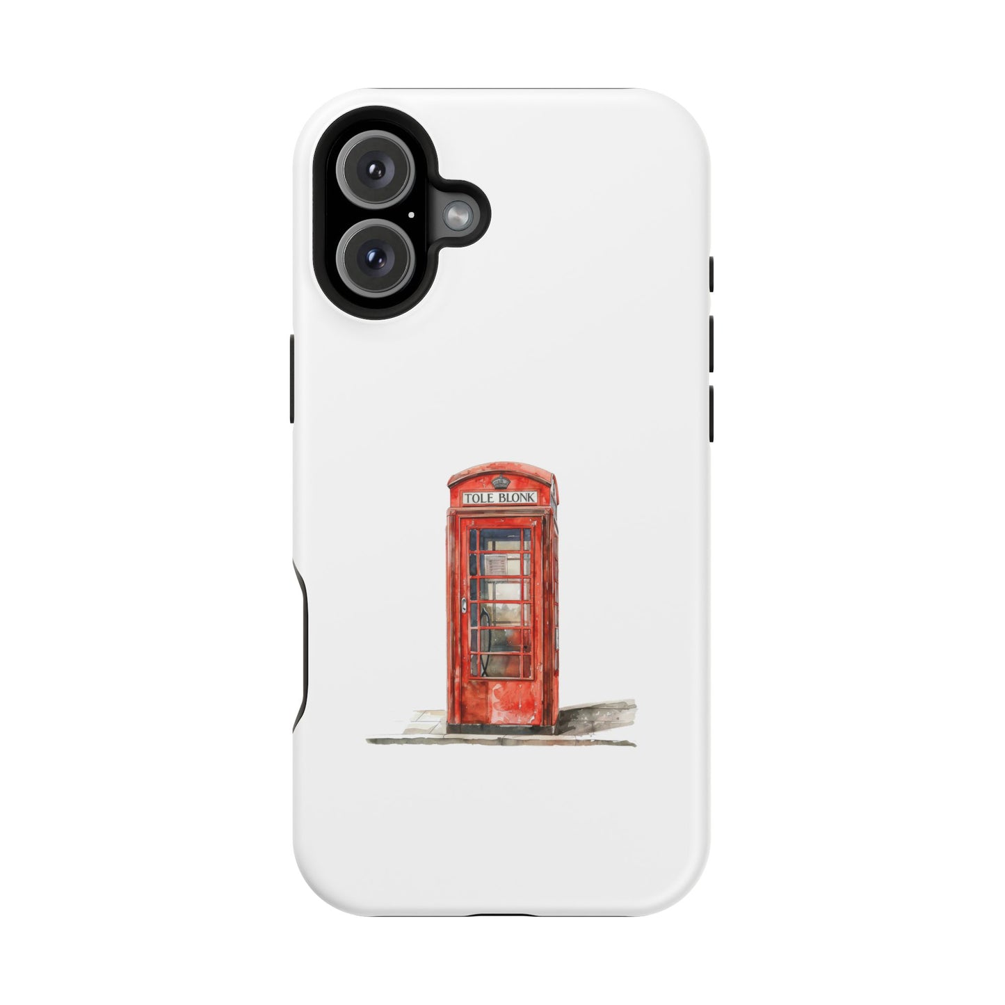 Red Telephone Booth Phone Case, Magnetic Tough Cases for Protection, Unique Gift for Phone Lovers, British Theme, Travel Accessory