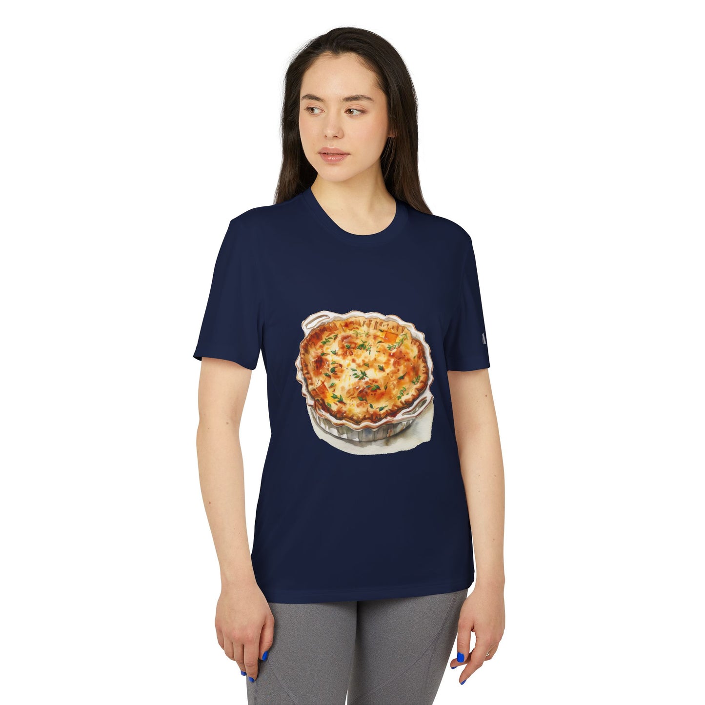 Adidas Unisex Sport T-Shirt - Kitchen Wall Art with Food Illustration