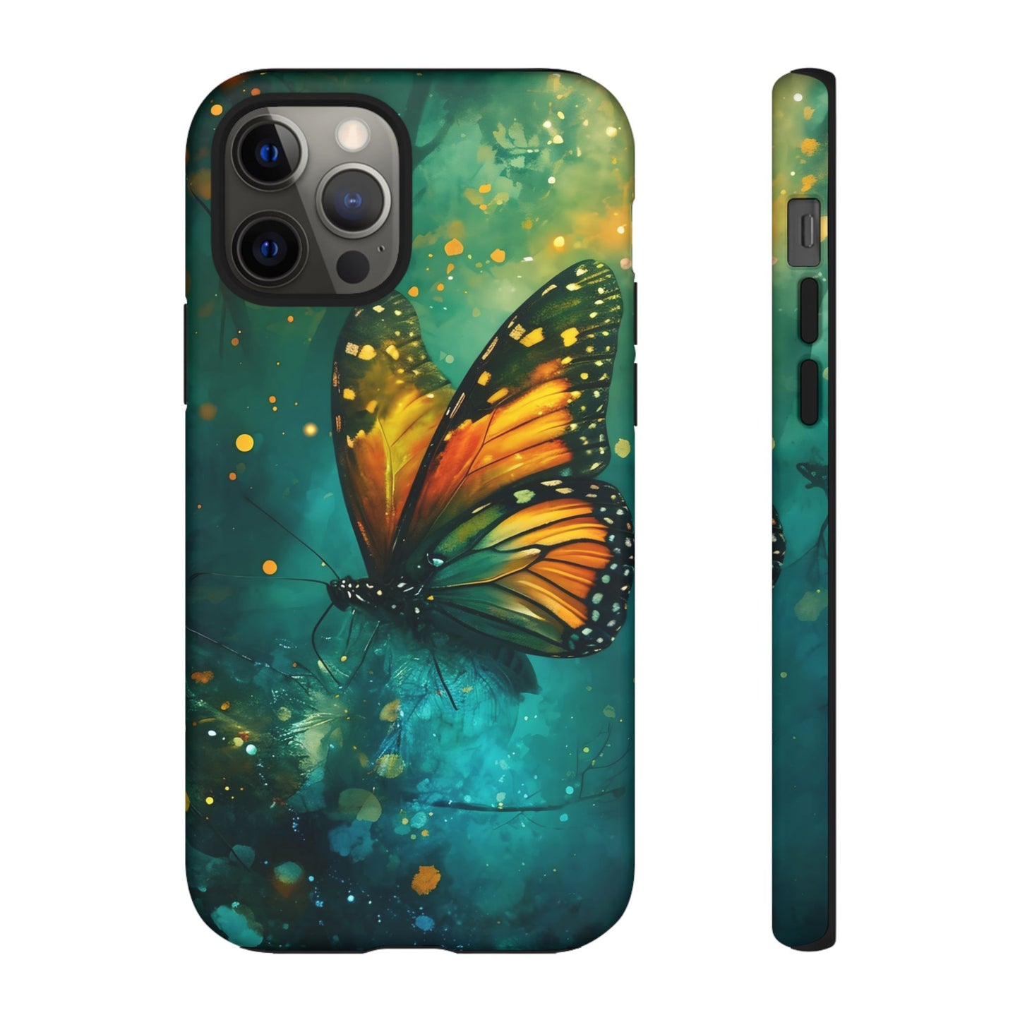 Colorful Butterfly Phone Case, Tough Cases for iPhone and Samsung, Cute Tech Accessories, Nature Lovers Gift, Vibrant Floral Design