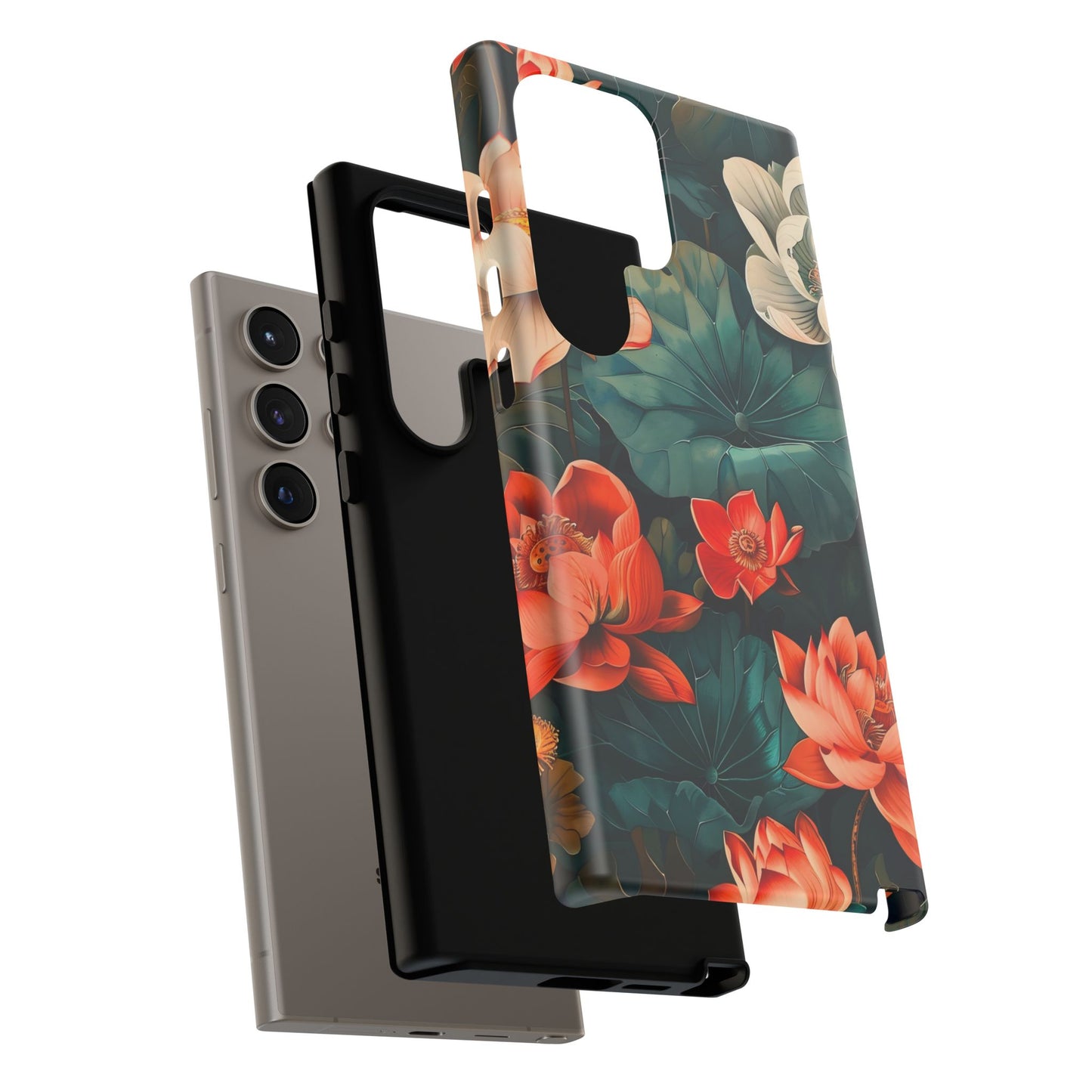 Flower Phone Case, Floral Phone Cover, Tough Case for Floral Lovers, Gift for Her, Stylish Tech Accessories