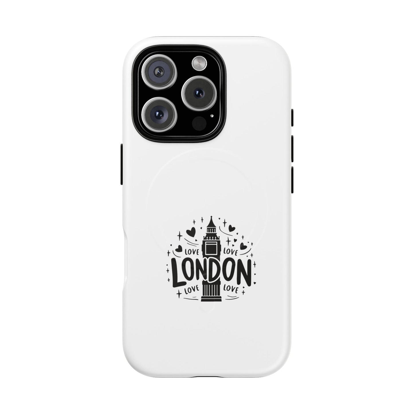London Love Tough Magnetic Phone Cases, Durable Phone Cover, Travel Gift, London Souvenir, Protective Phone Case