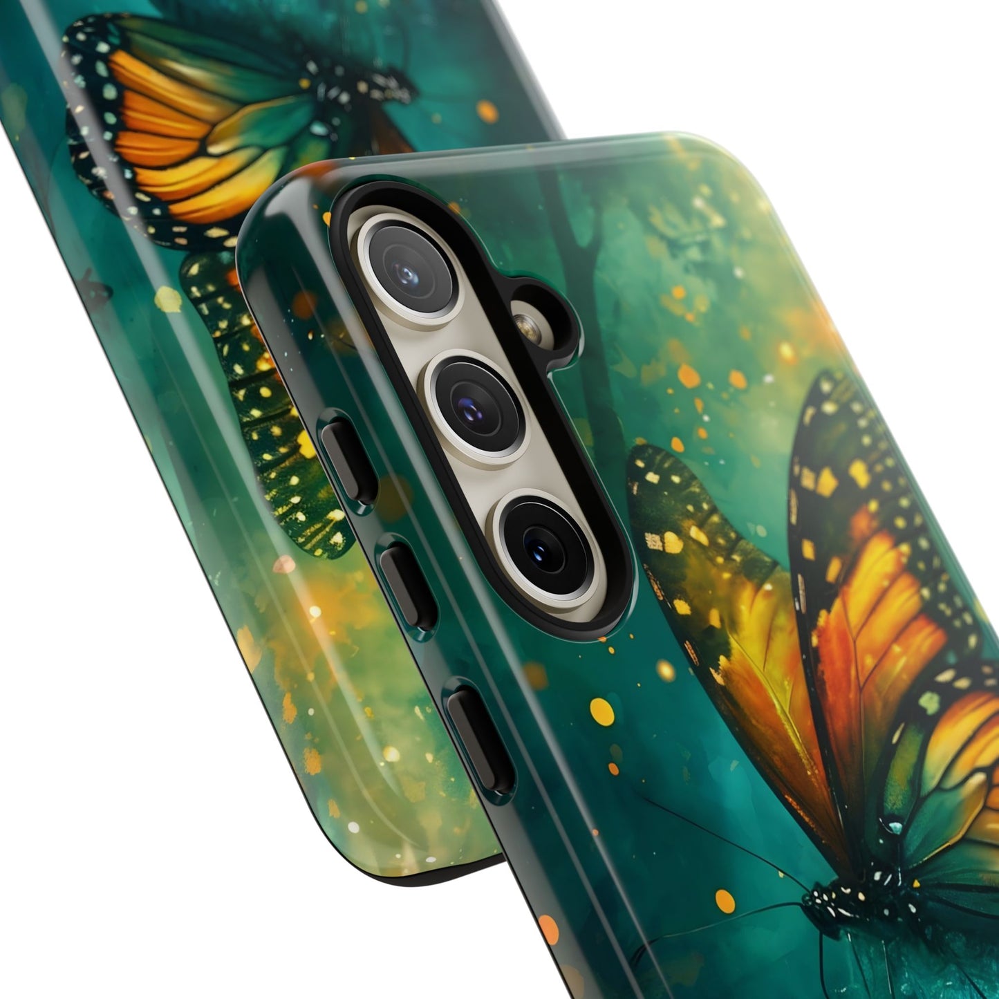 Colorful Butterfly Phone Case, Tough Cases for iPhone and Samsung, Cute Tech Accessories, Nature Lovers Gift, Vibrant Floral Design