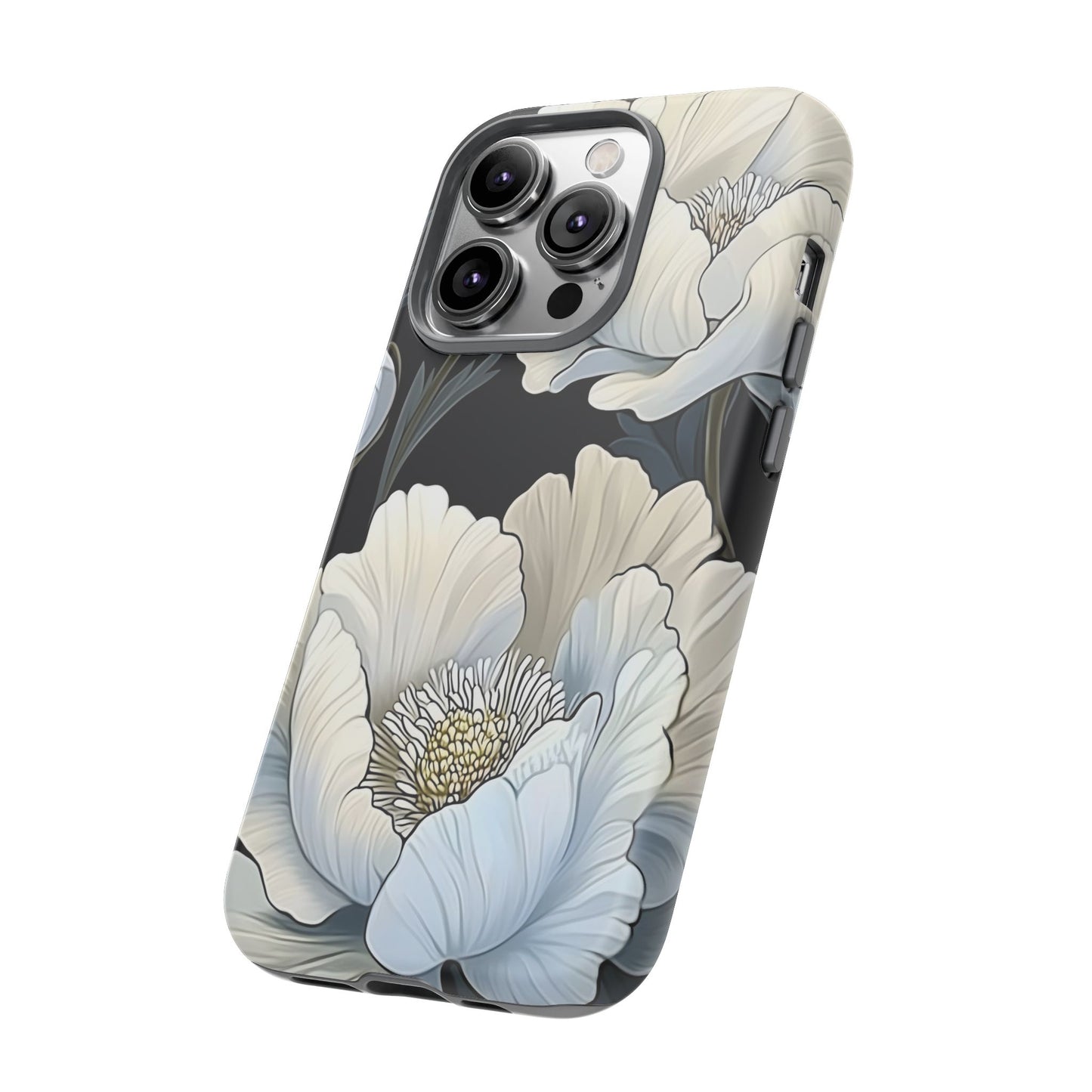Floral Phone Case, Tough Cases for Women, Stylish Phone Cover, Floral Design Phone Protector, Nature Inspired Tech Accessories