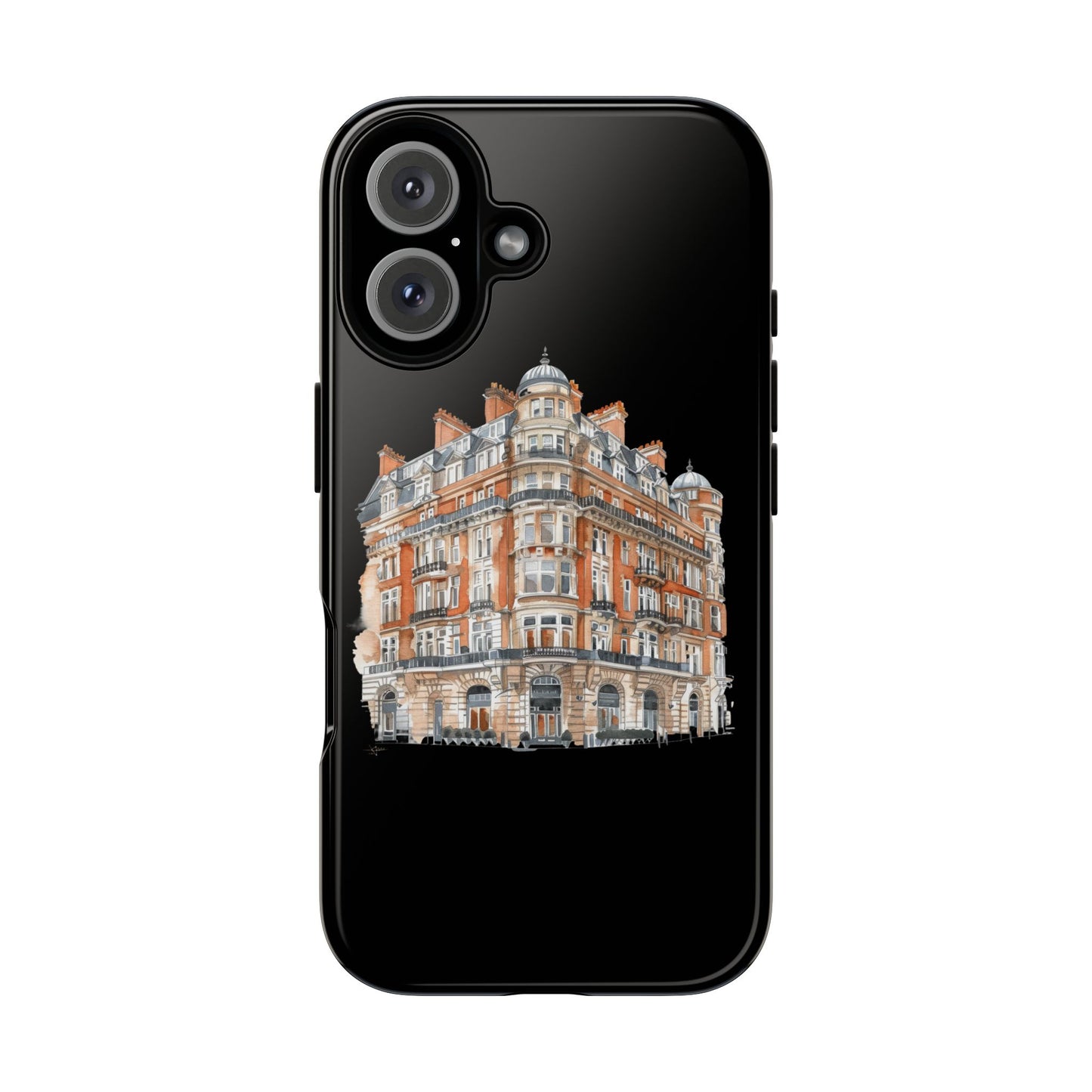 Cityscape Phone Case, Tough Phone Cover, Urban Art Case, Vintage Architecture Design, Gift for Travelers, Stylish Phone Accessory