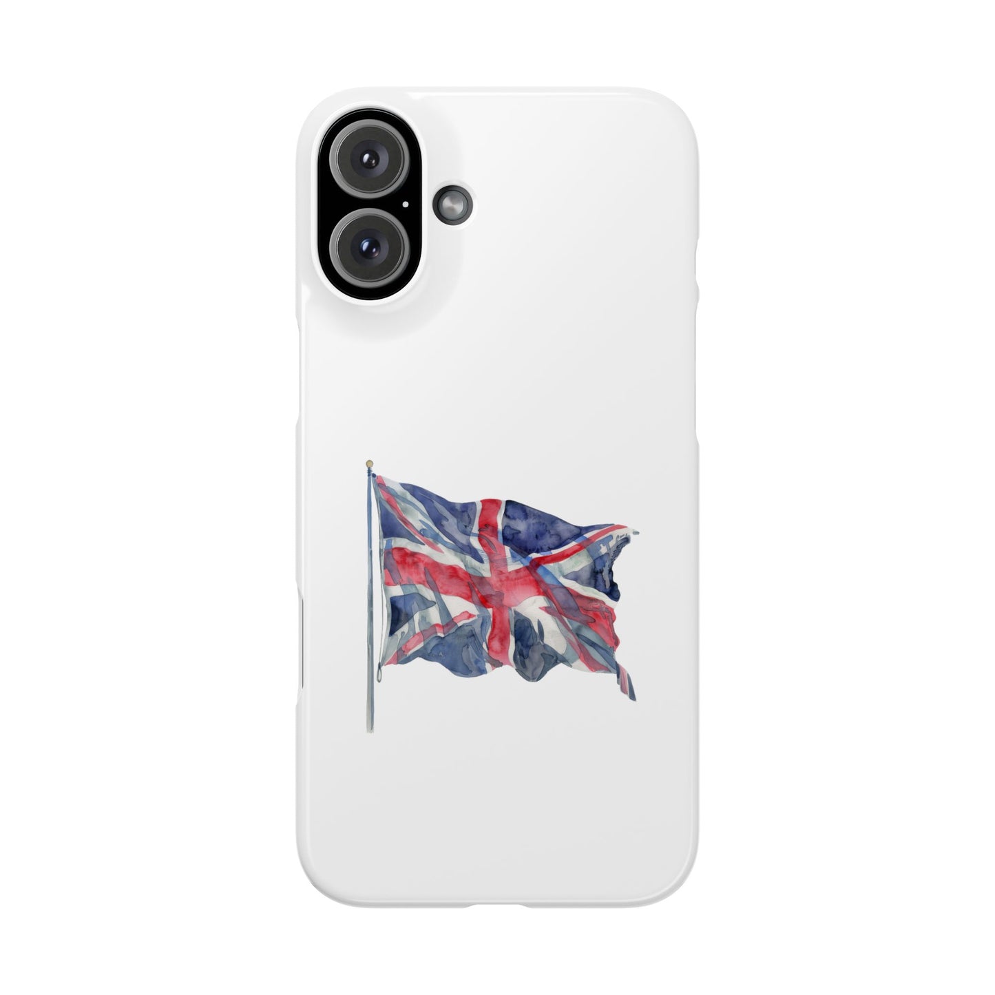 British Flag Slim Phone Case, UK Phone Cover, Patriotic Gift, Mobile Case for Travelers, England Accessories