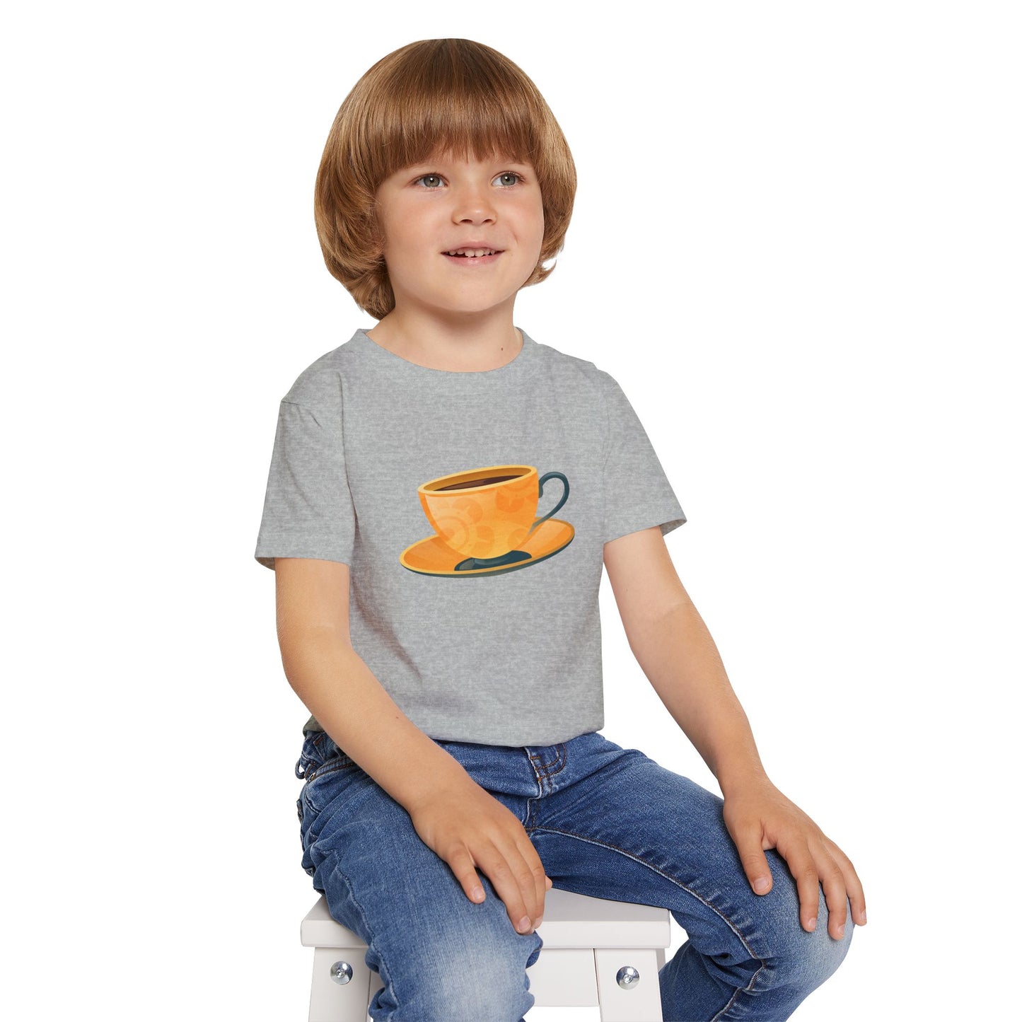 Cute Coffee Cup Toddler T-Shirt - Perfect for Little Caffeine Lovers