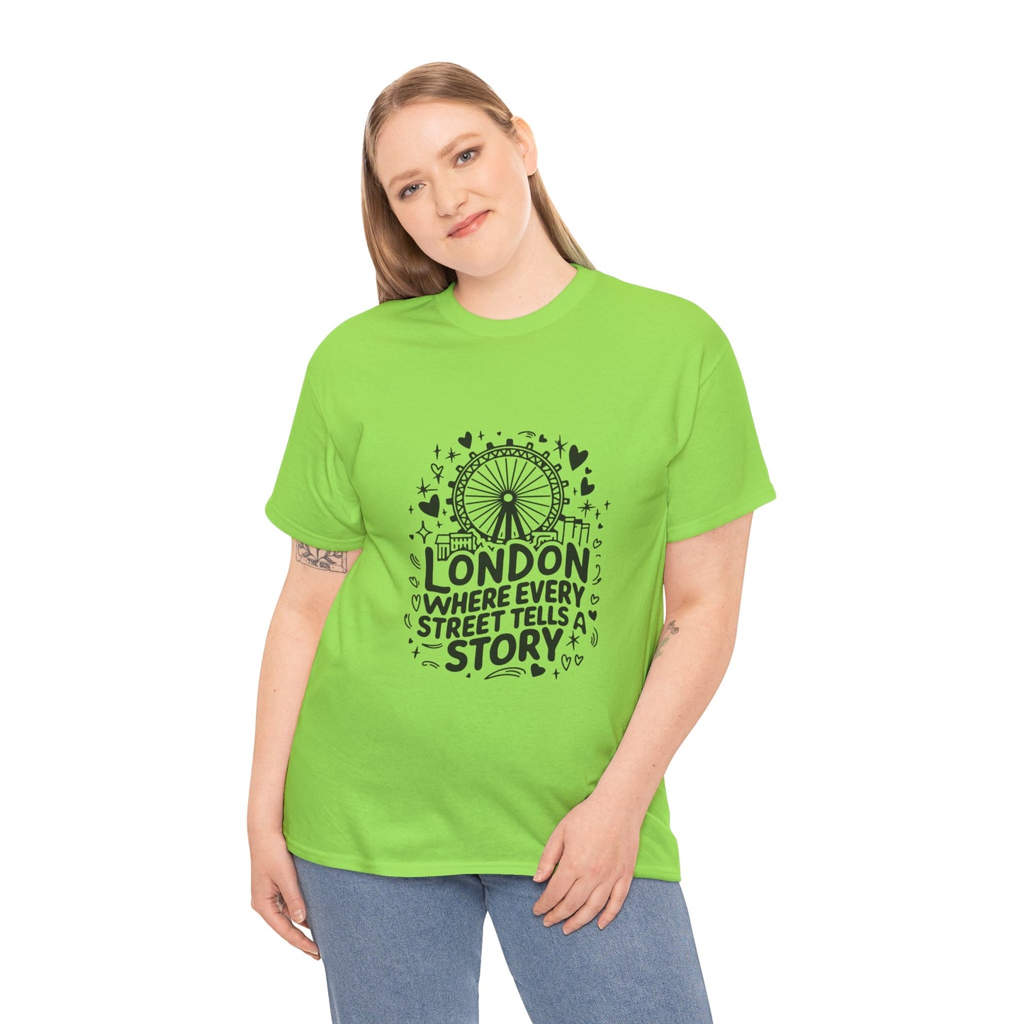 Unisex Heavy Cotton Tee - London's Story Telling Streets