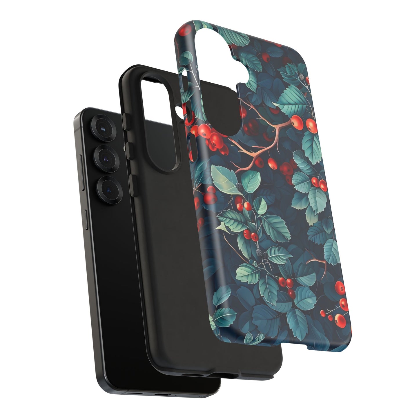 Berry Blossom Phone Case - Nature Lover's Gift, Floral Design, Cute Accessory for Spring, Unique Tech Cover, Perfect for Holidays