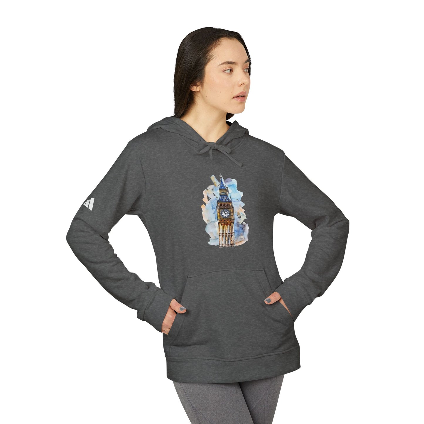 adidas Unisex Fleece Hoodie - The Iconic Clock Tower