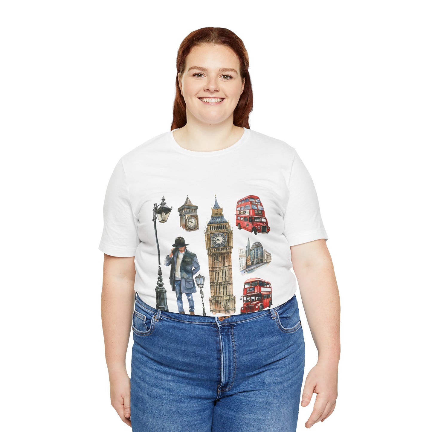 Unisex Jersey Short Sleeve Tee - Old World Charm - Vintage English Icons