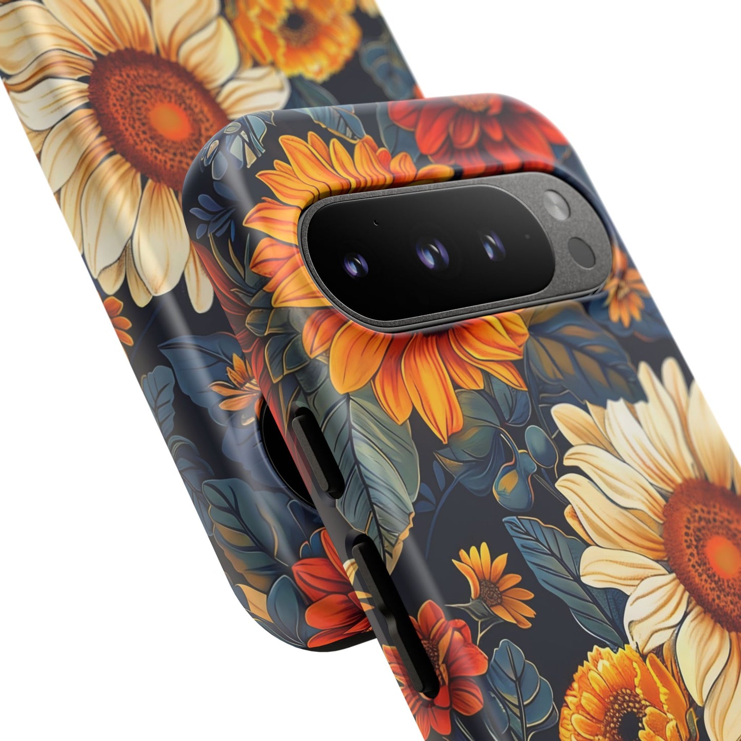 Floral Tough Phone Case | Sunflower Design, iPhone Cover, Protective Case, Gifts for Her, Floral Phone Accessory