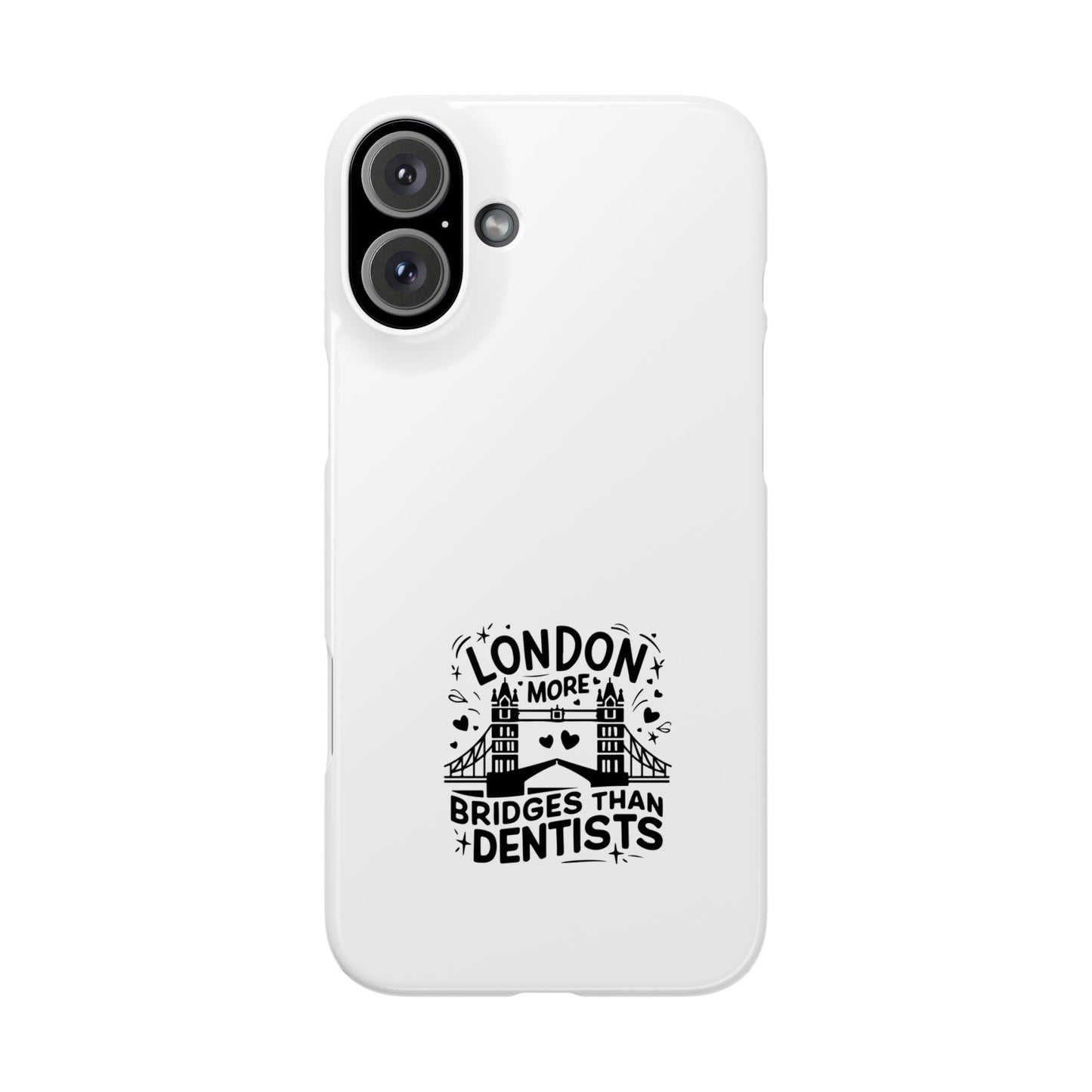 London-Themed Phone Case | Slim Phone Cases, Travel Accessories, Gift for London Lovers, Unique Phone Cover, Fun Design, Typography Art