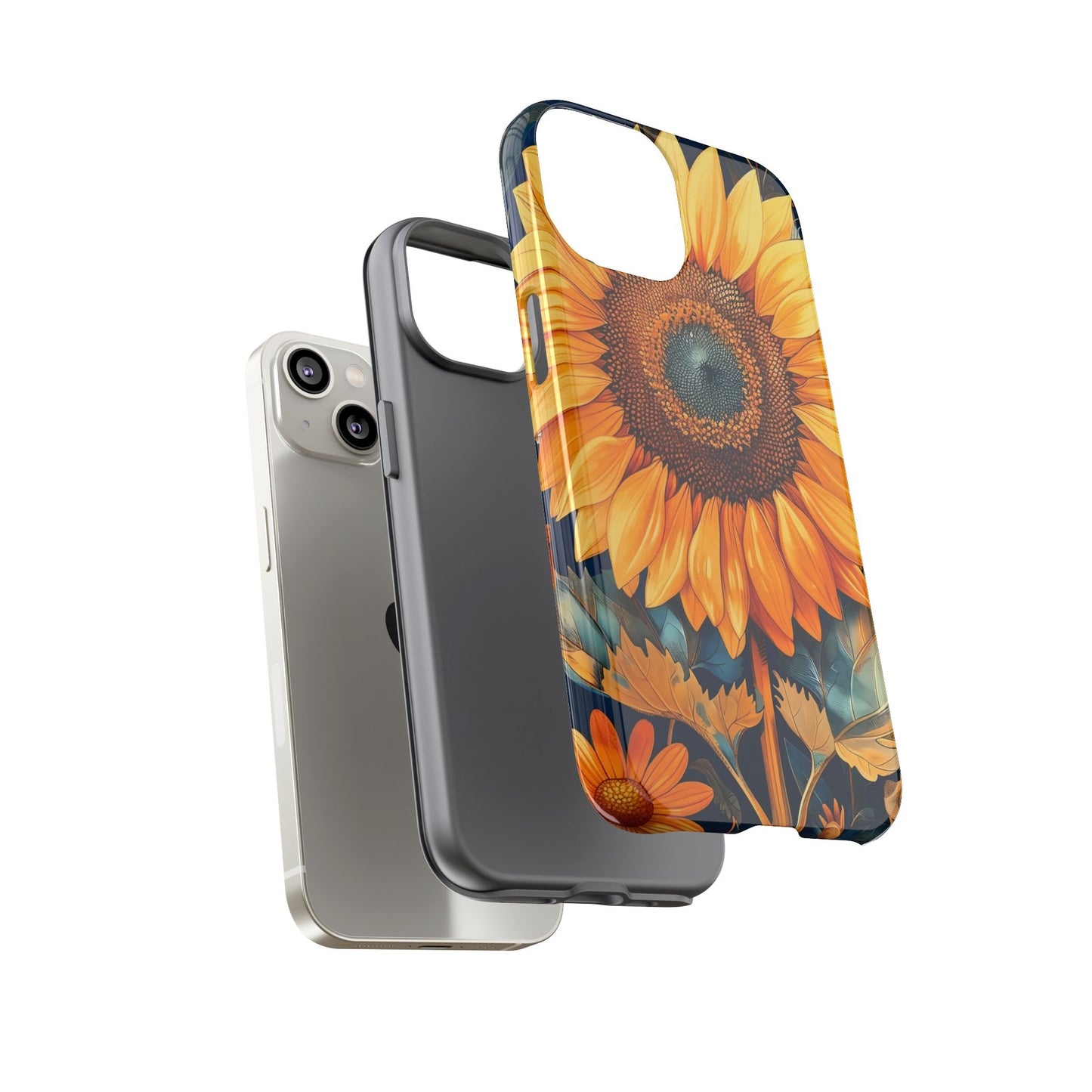 Sunflower Phone Case - Floral Design for Nature Lovers, Cute Spring Accessory, Gift for Her, Eco-Friendly Cover