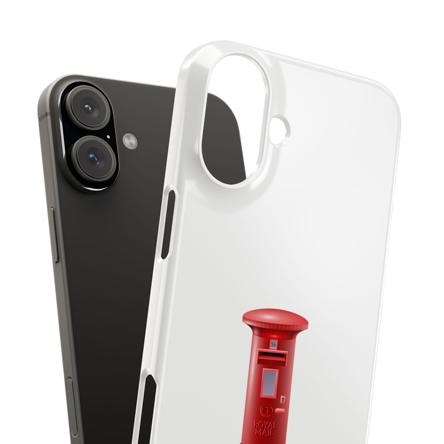 Vintage Post Box Phone Case, Slim Phone Cases, Phone Accessories, Gifts for Mail Lovers, Unique Phone Cover, Red Letterbox Design