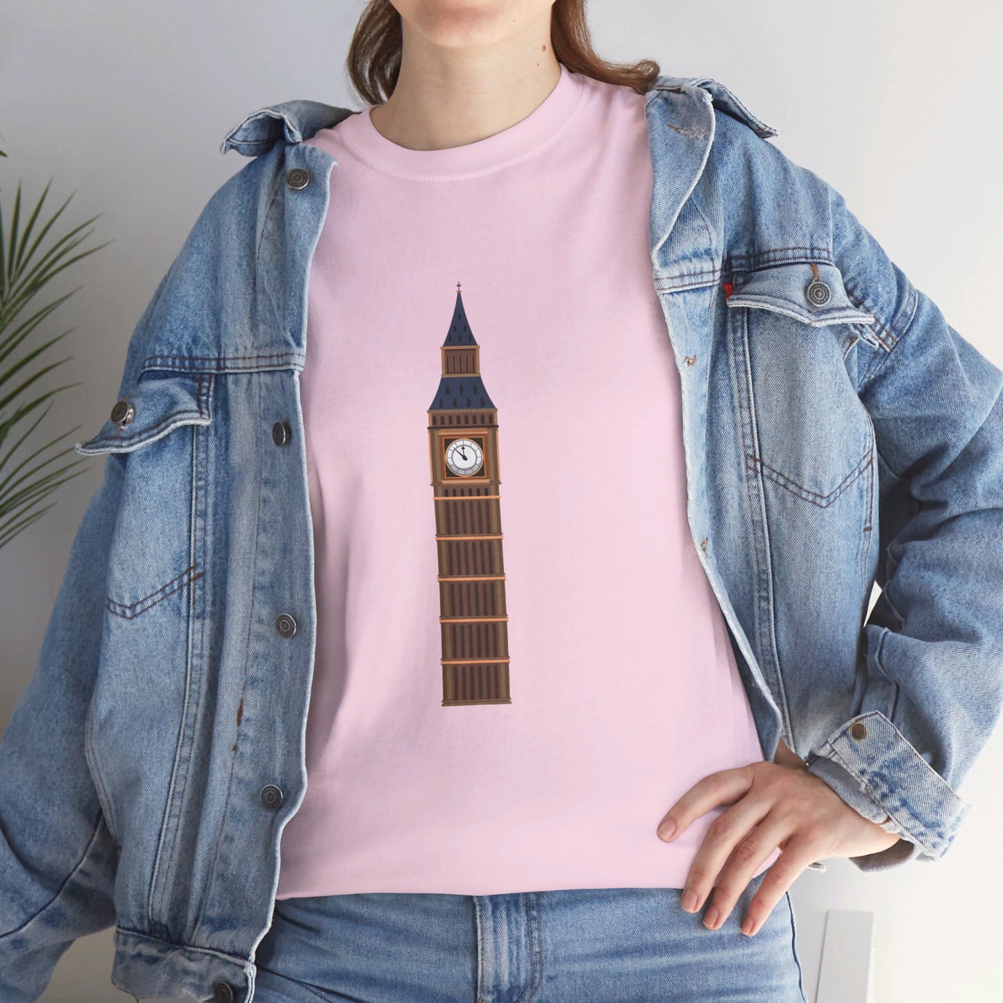 Big Ben - Iconic British Tower and Landmark Classic Unisex Heavy Cotton T-shirt