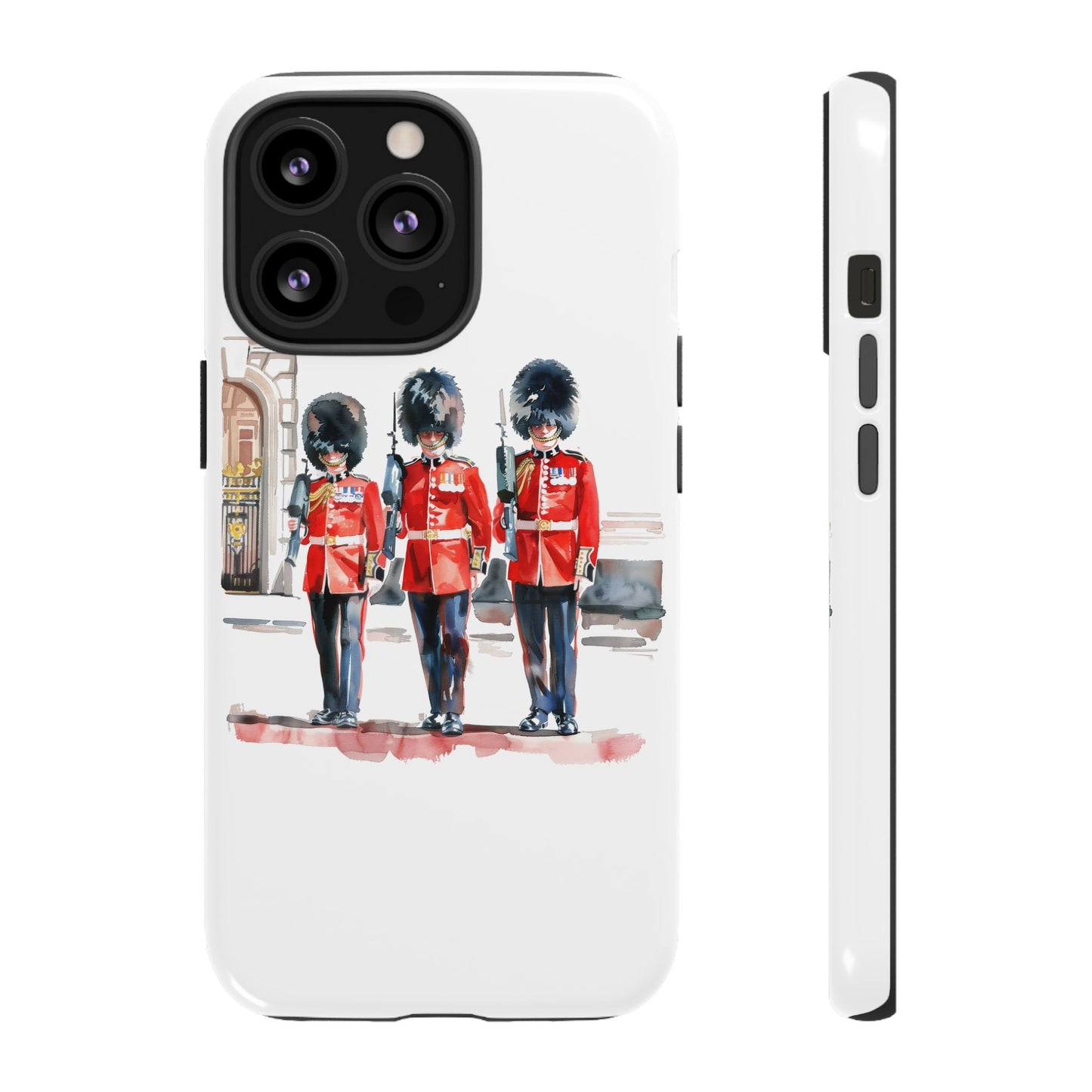 Phone Case with Royal Guard Design, Unique Cell Cover, London Souvenir, Tough Phone Case, Gift for Travelers, Stylish Street Photography