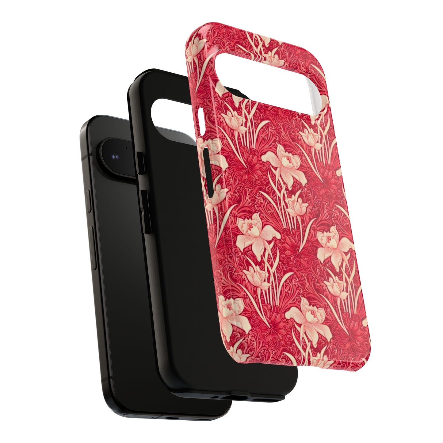 Floral Tough Phone Case - Durable, Stylish Accessory, Perfect Gift for Her, Floral Pattern, Customizable, Ideal for Daily Use