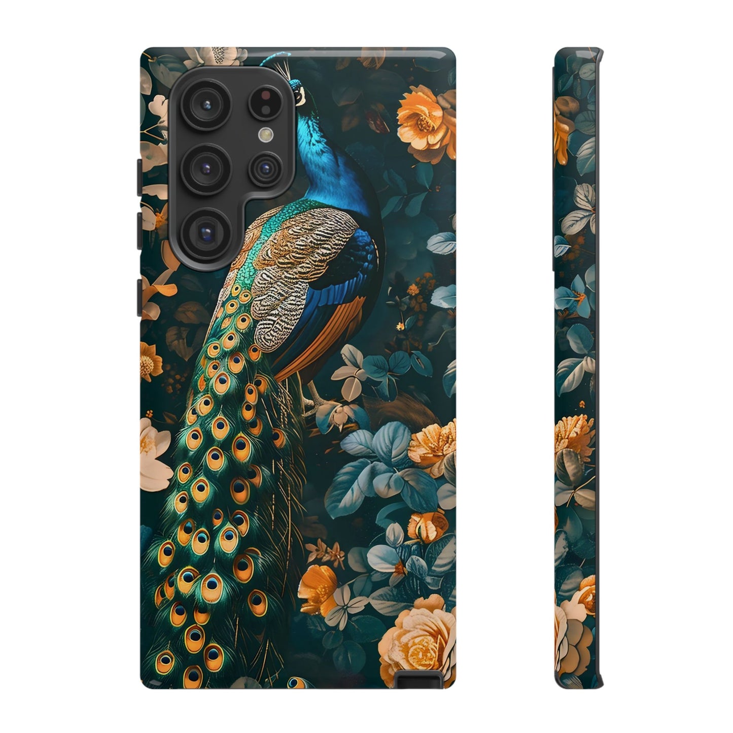 Peacock Phone Case - Elegant Floral Design, Tough Case for Protection, Unique Gift for Nature Lovers, Stylish Accessory, Eco-Friendly