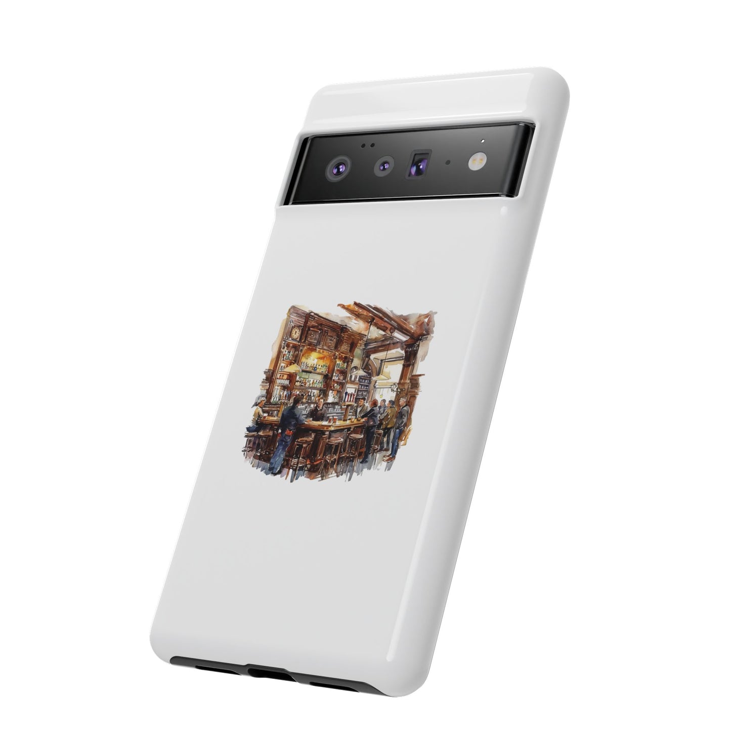 Artistic Phone Case - Cozy Pub Design