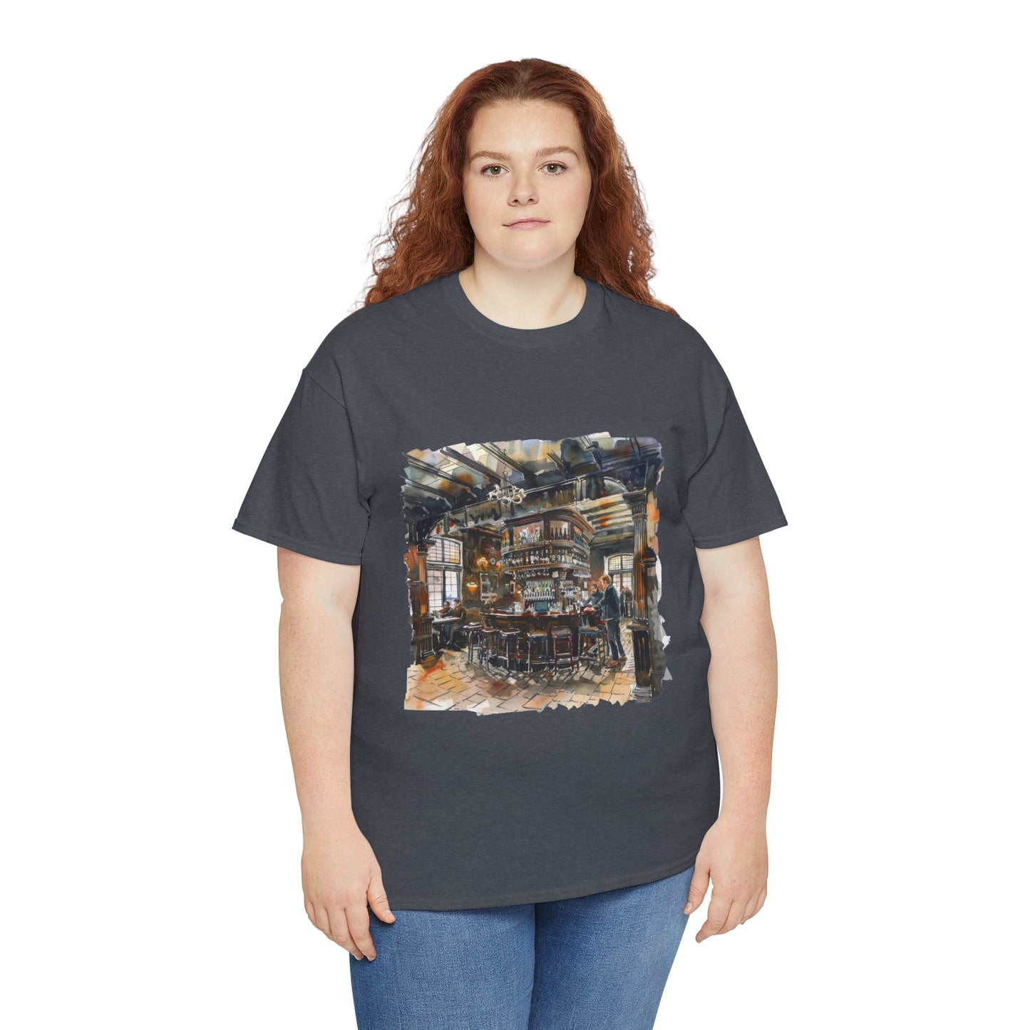 Unisex Heavy Cotton Tee - The Local Spot: - Authentic British Pub Vibes