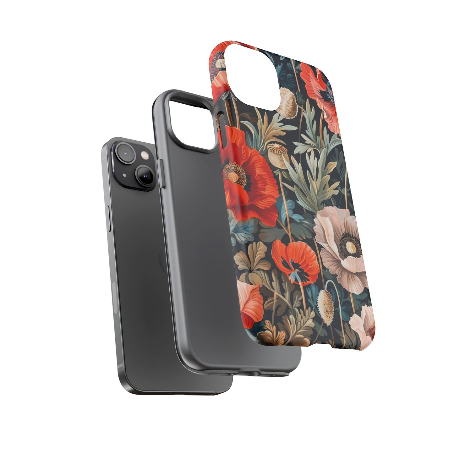 Floral Phone Case - Tough Cases, Flower Design, Chic Tech Accessories, Stylish Gifts, Unique Phone Protectors