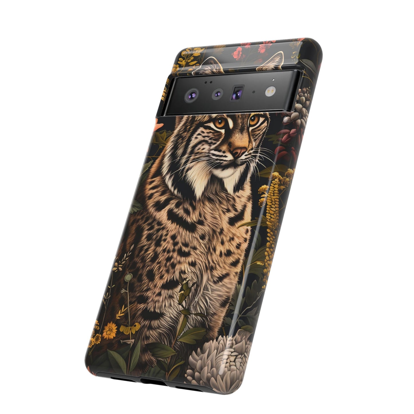 Wildlife Phone Case with Lynx Design, Tough Cases, Animal Lovers Gift, Nature Inspired Accessories, Unique Tech Protection