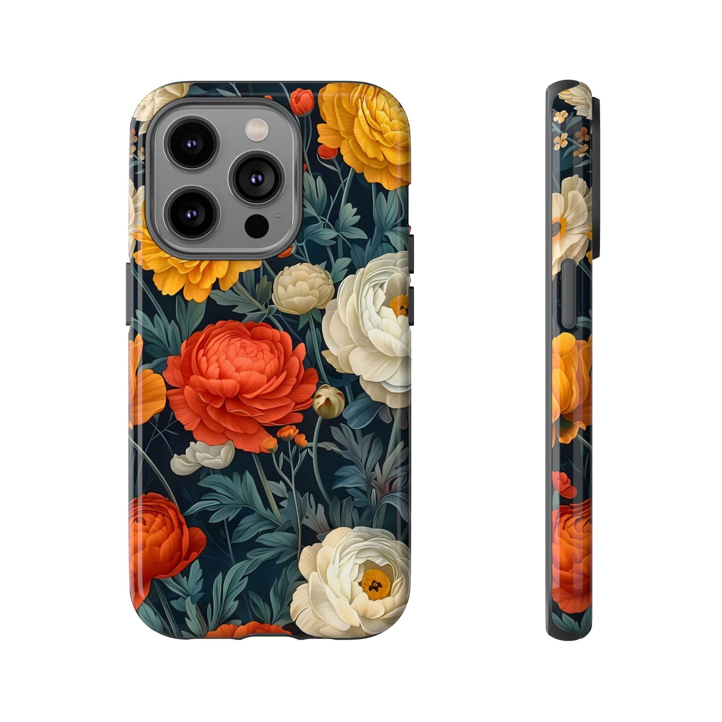 Floral Tough Case for Phones | Durable Floral Phone Cover, Boho Chic, Unique Gift for Her, Phone Protection, Flower Design