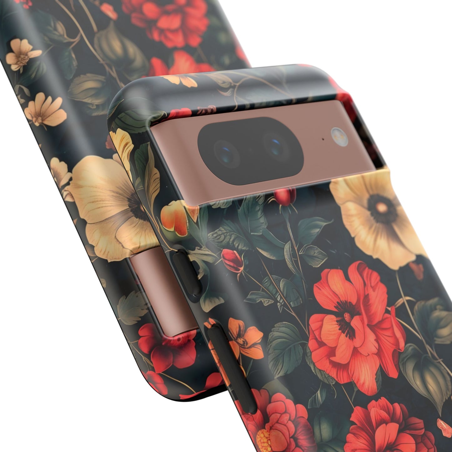 Floral Phone Case, Tough Cases, Flower Motif, Protective Cover, Gift for Her, Floral Design, Spring Accessory