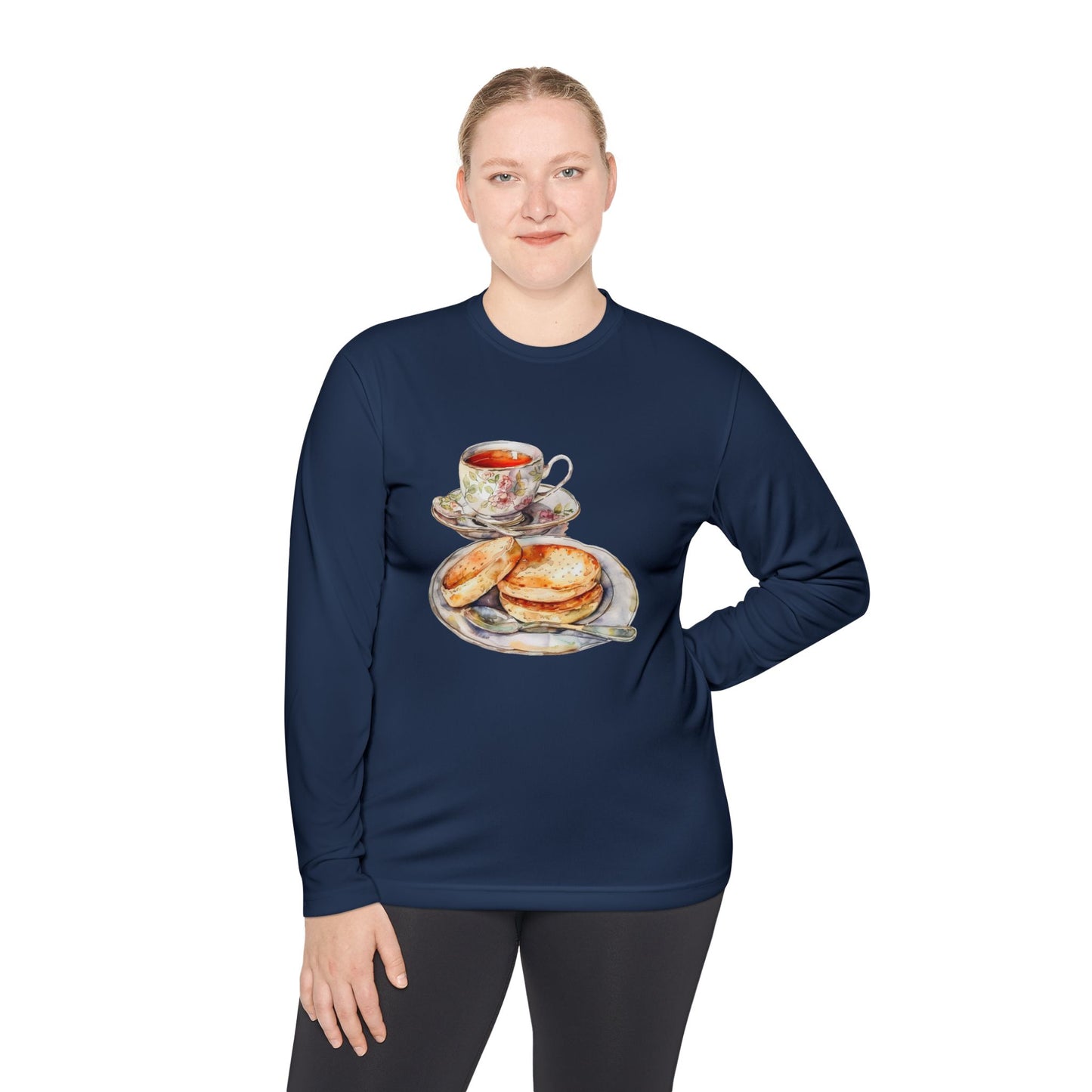 Unisex Lightweight Long Sleeve Tee - The Crown’s Table - British Royal Food Traditions