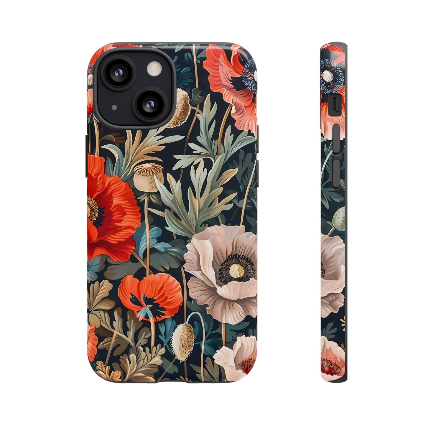 Floral Phone Case - Tough Cases, Flower Design, Chic Tech Accessories, Stylish Gifts, Unique Phone Protectors