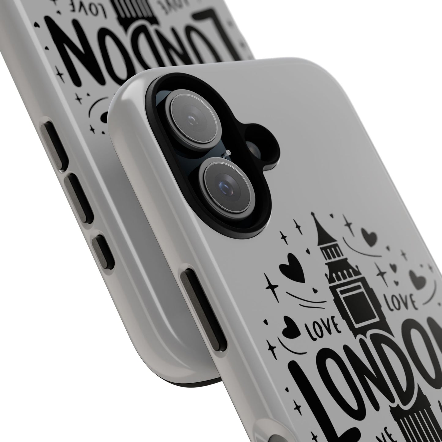 London Love Phone Case, Tough Cases, Stylish Phone Accessories, Unique Gift for Travelers, London Souvenir, Love Design