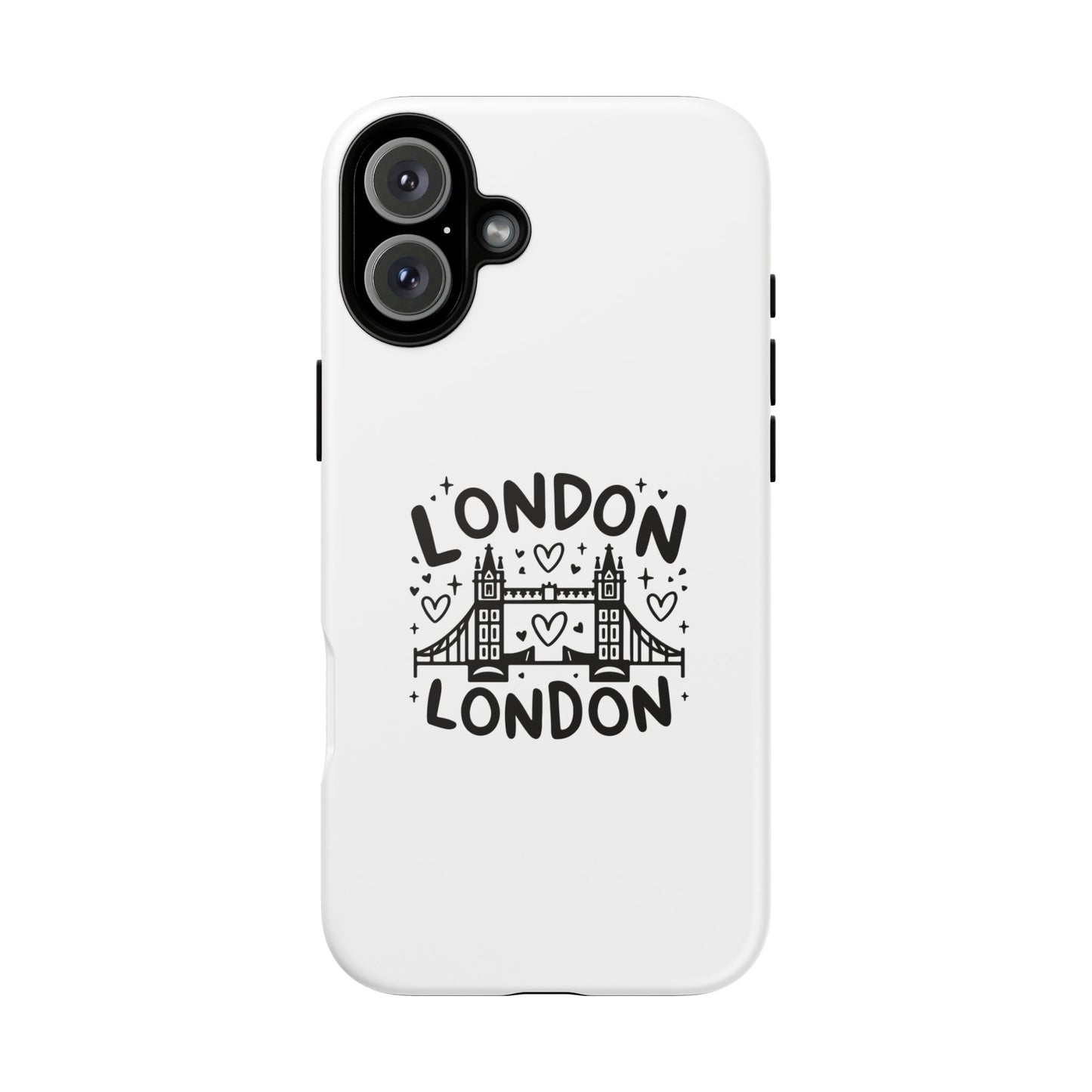 London-Themed Tough Phone Case - Chic & Stylish Protection