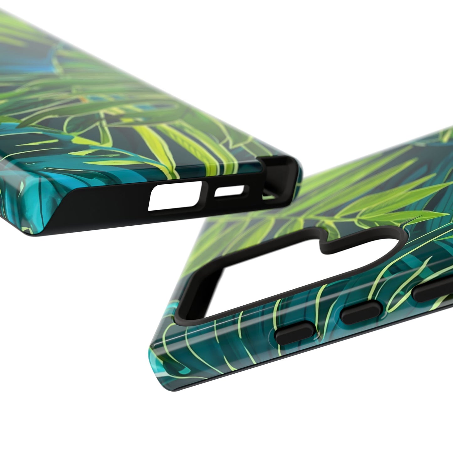 Tropical Phone Case - Durable Green Leaf Design, Eco-Friendly Gift, Trendy Accessory, Nature Lover's Case, Summer Vibes