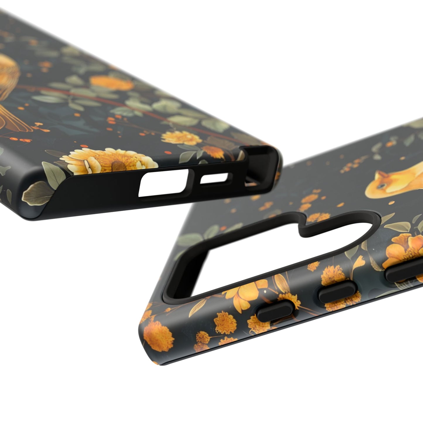 Floral Phone Case, Tough Cases with Bird Design, Nature Lover Gift, Stylish Protection, Birthday Present, Floral Phone Cover