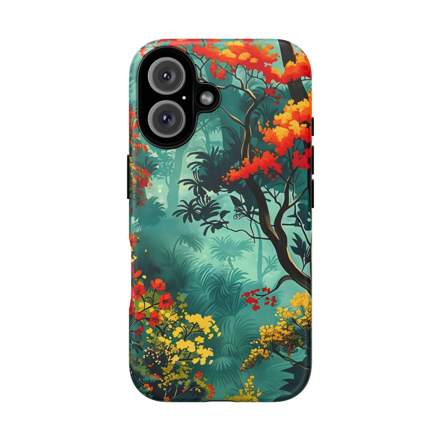 Tough Cases - Vibrant Forest Phone Case, Nature Lover Gift, Outdoor Adventure Accessory, Eco-Friendly Tech Cover, Floral Protection Skin